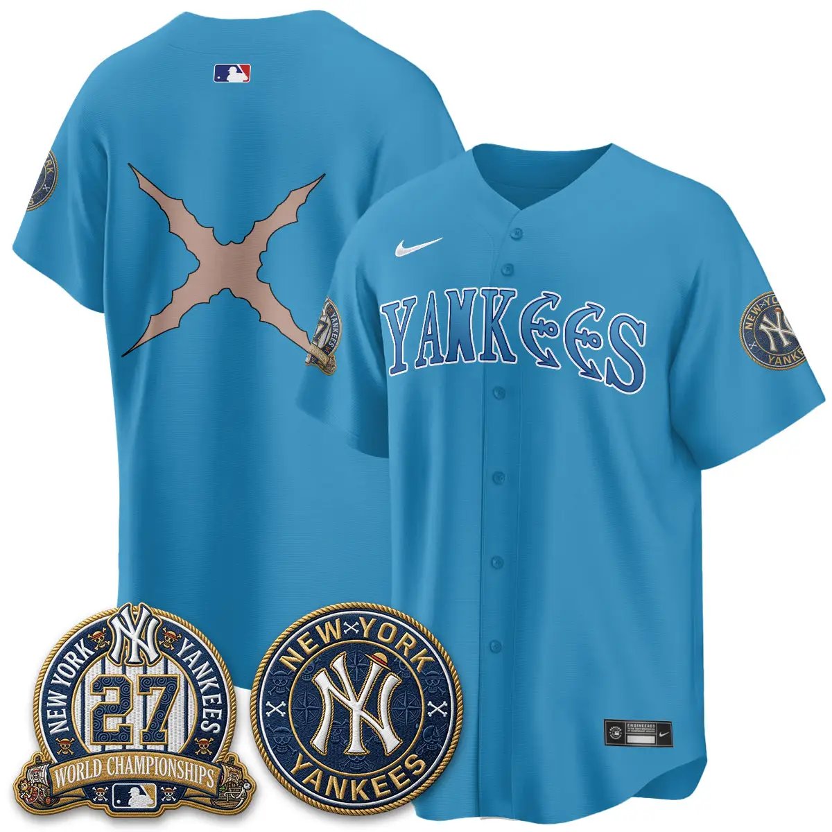 NYY x Japanese Cartoon Limited Jersey - Stitched by New York Yankees