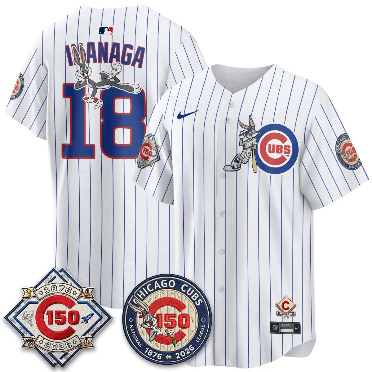 CHC x Bunny Vapor Premier Limited Jersey - Stitched by Chicago Cubs