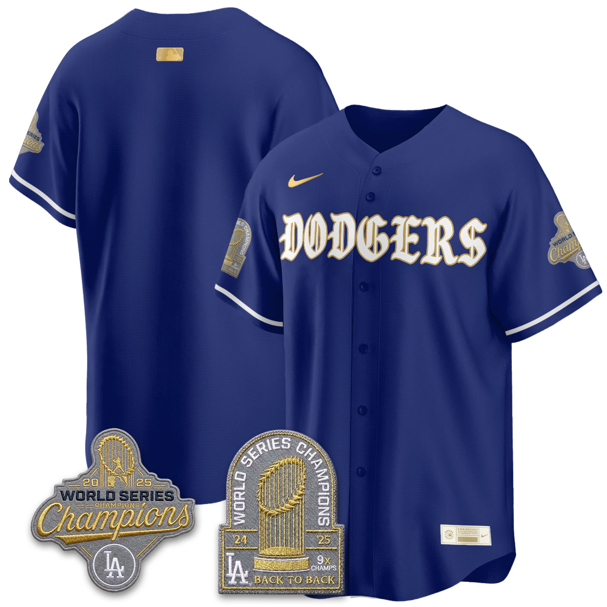 LAD Vapor Limited Jersey - Back to Back 9x Champs - All Stitched by Los Angeles Dodgers