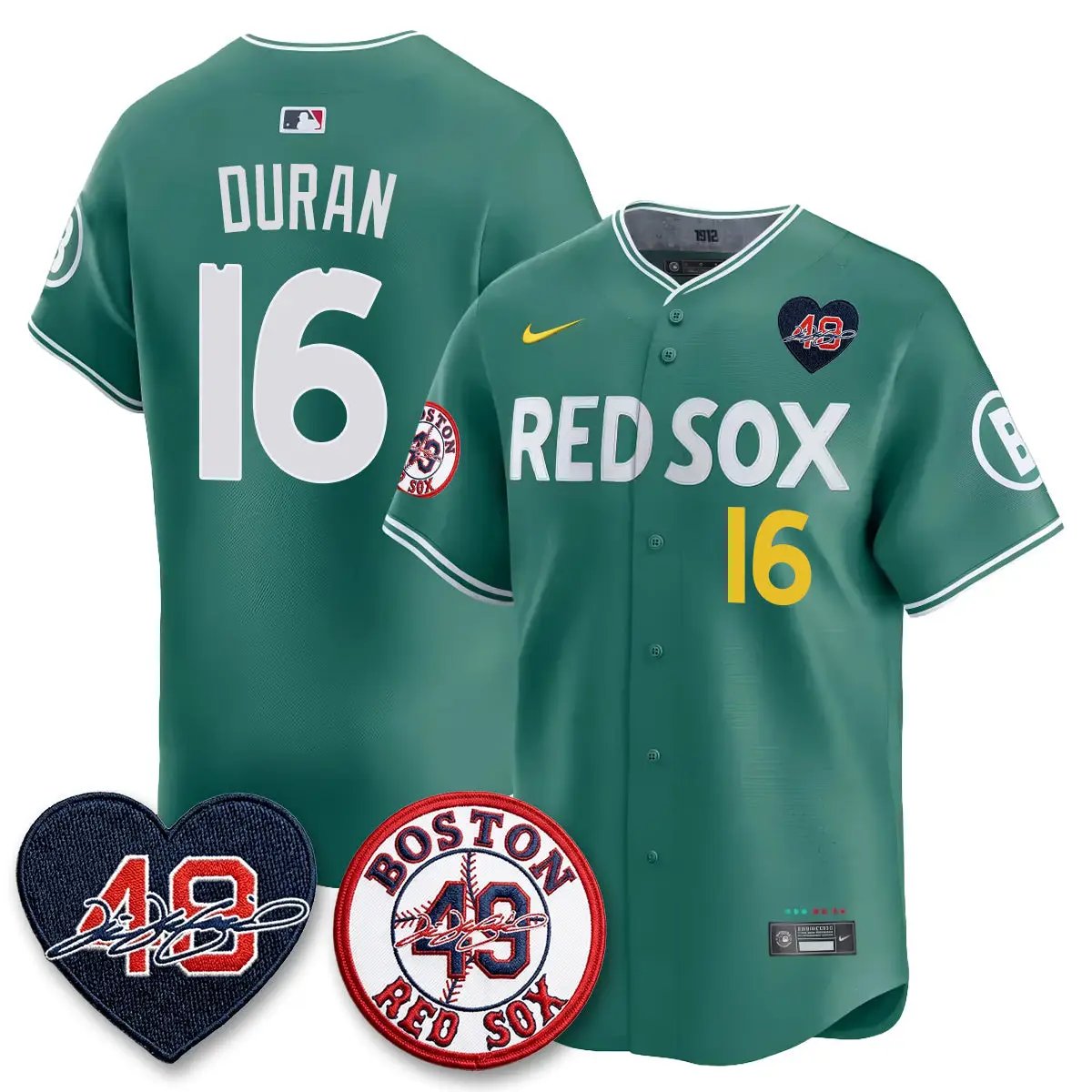 BOS Tim Wakefield Memorial Patch Vaper Premier Limited Jersey - All Stitched by Boston Red Sox