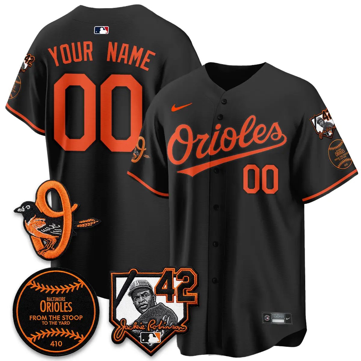 Baltimore Orioles 2026 Jackie Robinson Day Vapor Limited Custom Jersey - All Stitched by Baltimore Orioles