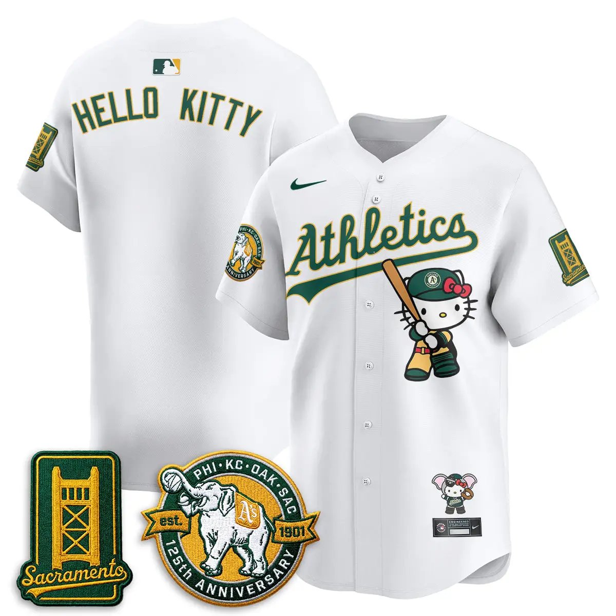 Oakland Athletics x Meow KT 2026 Vapor Limited Jersey - Stitched by Oakland Athletics