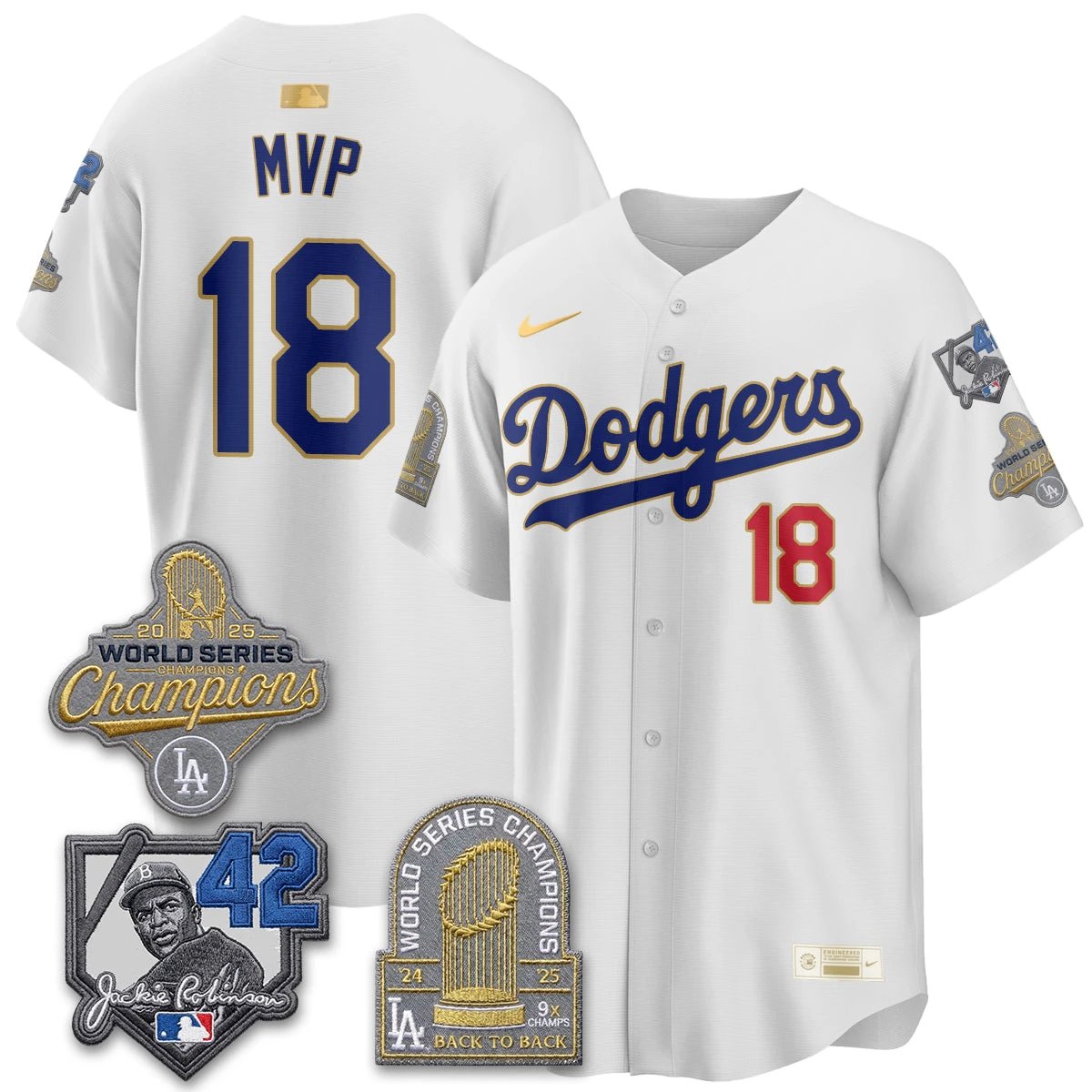LAD 2026 Jackie Robinson New Era Vapor Limited Jersey - All Stitched by Los Angeles Dodgers