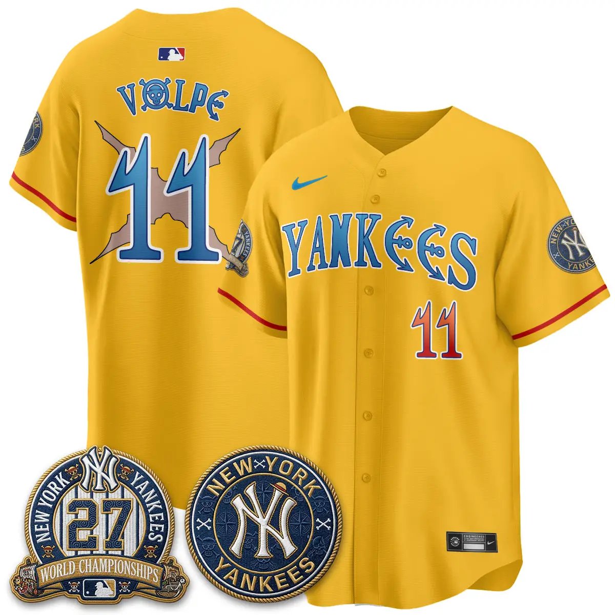 NYY x Japanese Cartoon Limited Jersey - Stitched by New York Yankees
