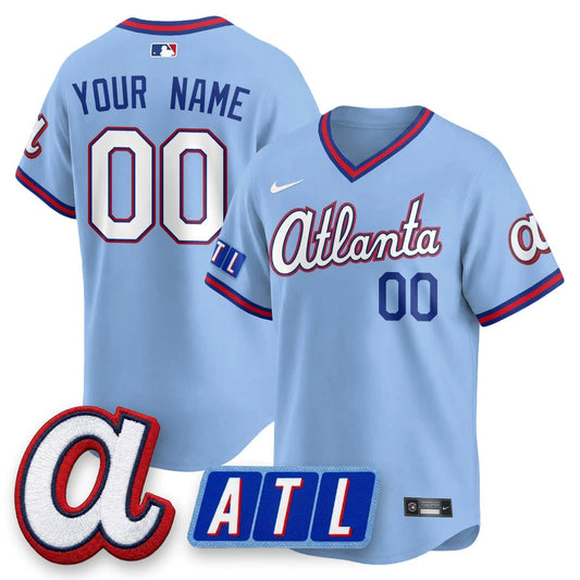 ATL 2026 New Era City Connect Vapor Custom Limited Jersey - All Stitched by Atlanta Braves