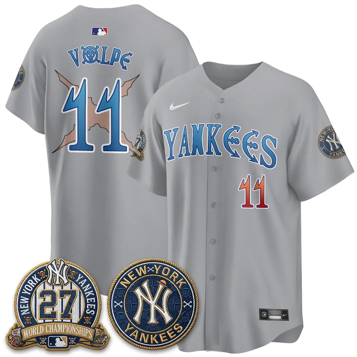 NYY x Japanese Cartoon Limited Jersey - Stitched by New York Yankees