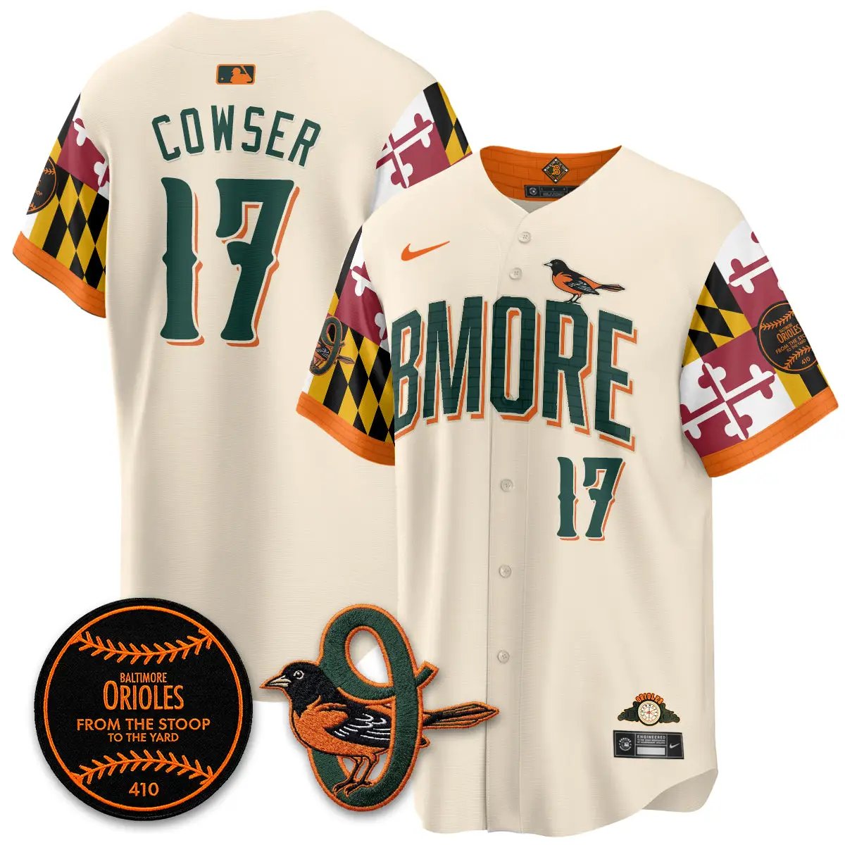 BAL x Maryland State Flag 2026 Vapor Jersey - All Stitched by Baltimore Orioles