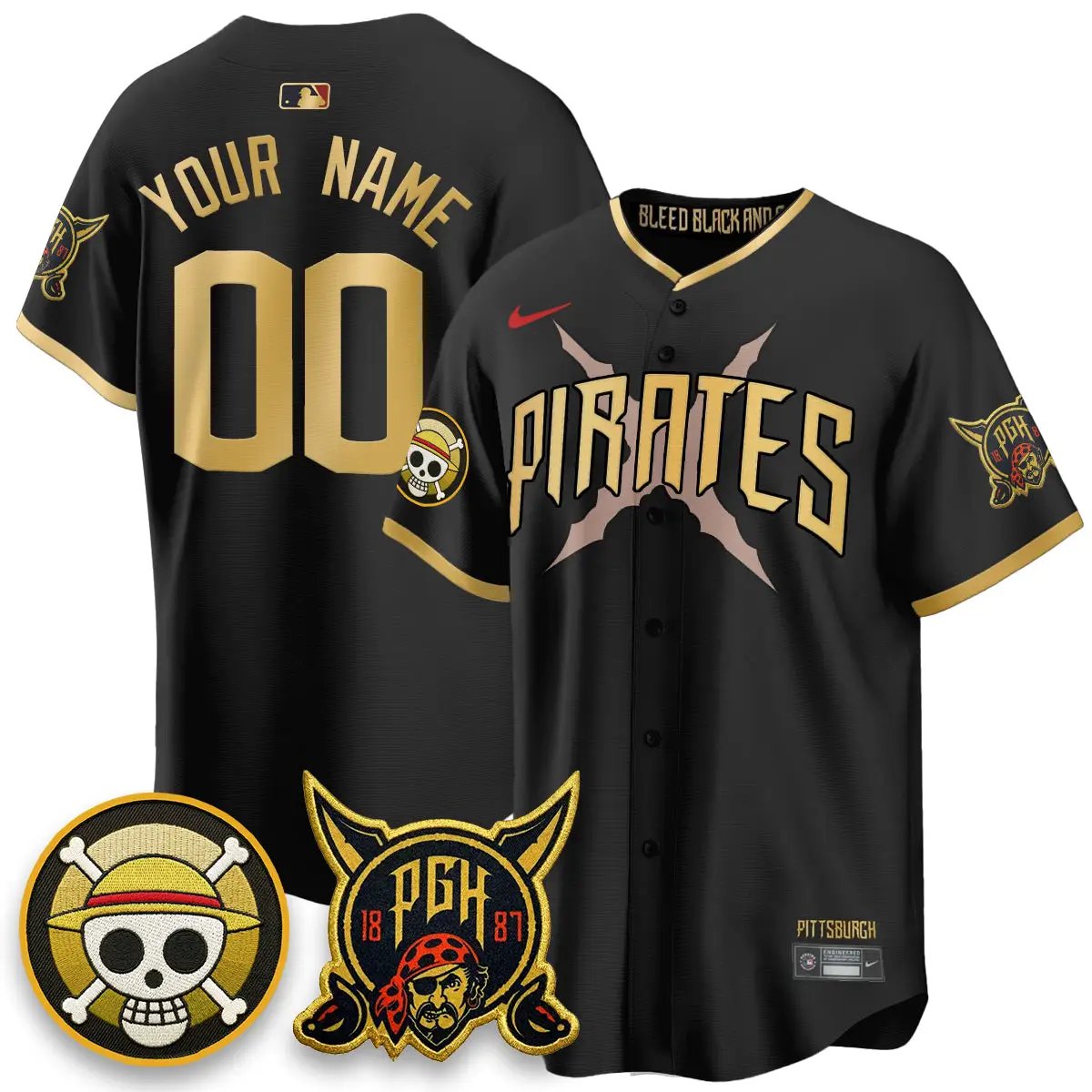 PIT 2026 City Connect x One Piece Vapor Limited Custom Jersey - All Stitched by Pittsburgh Pirates