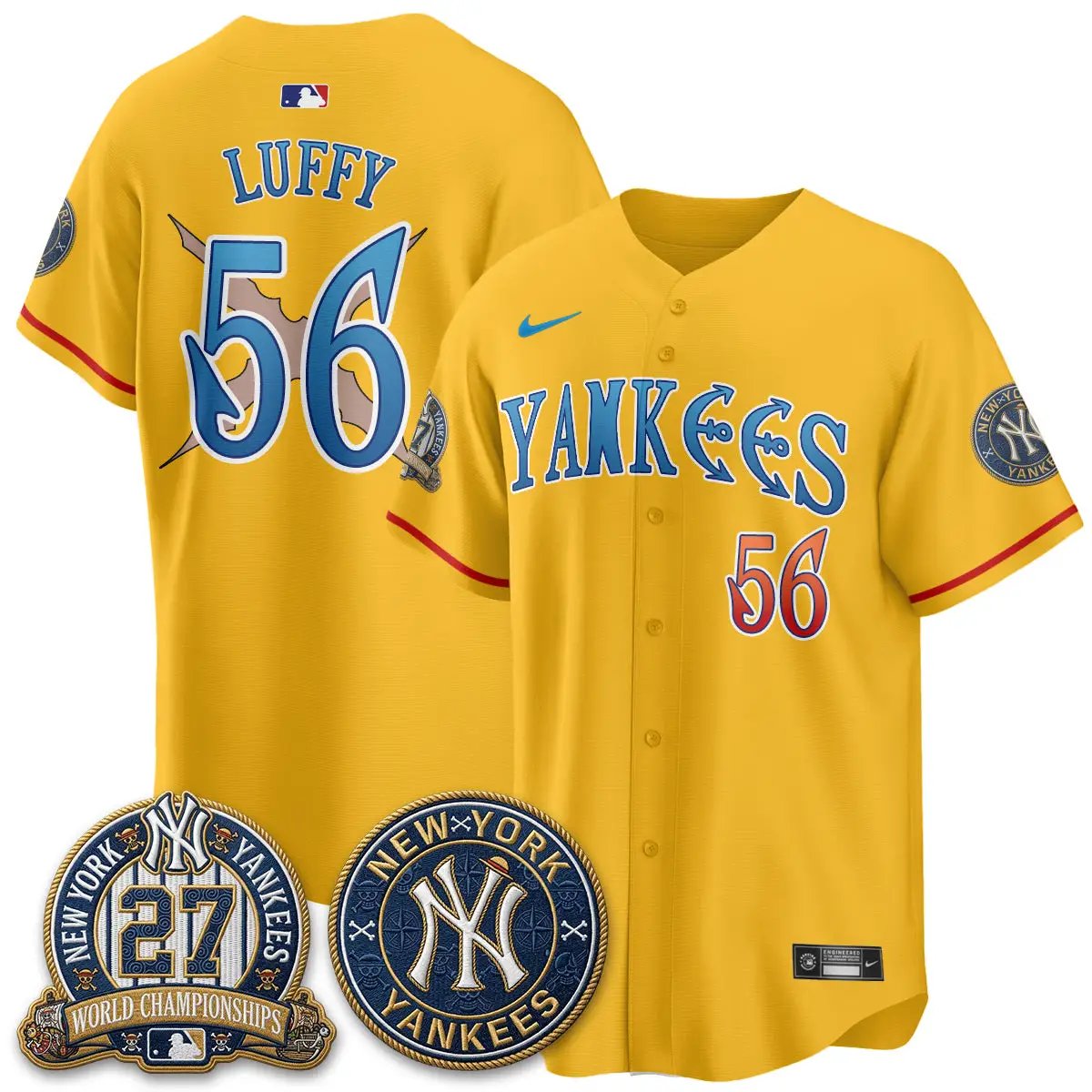 NYY x Japanese Cartoon Limited Jersey - Stitched by New York Yankees