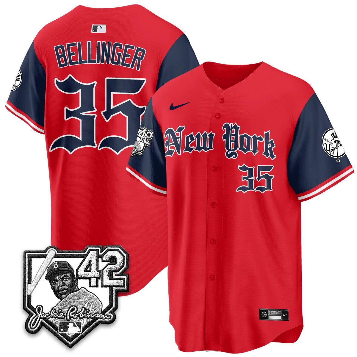 NYY 2026 Jackie Robinson Day Gothic Vapor Limited Jersey - All Stitched by New York Yankees
