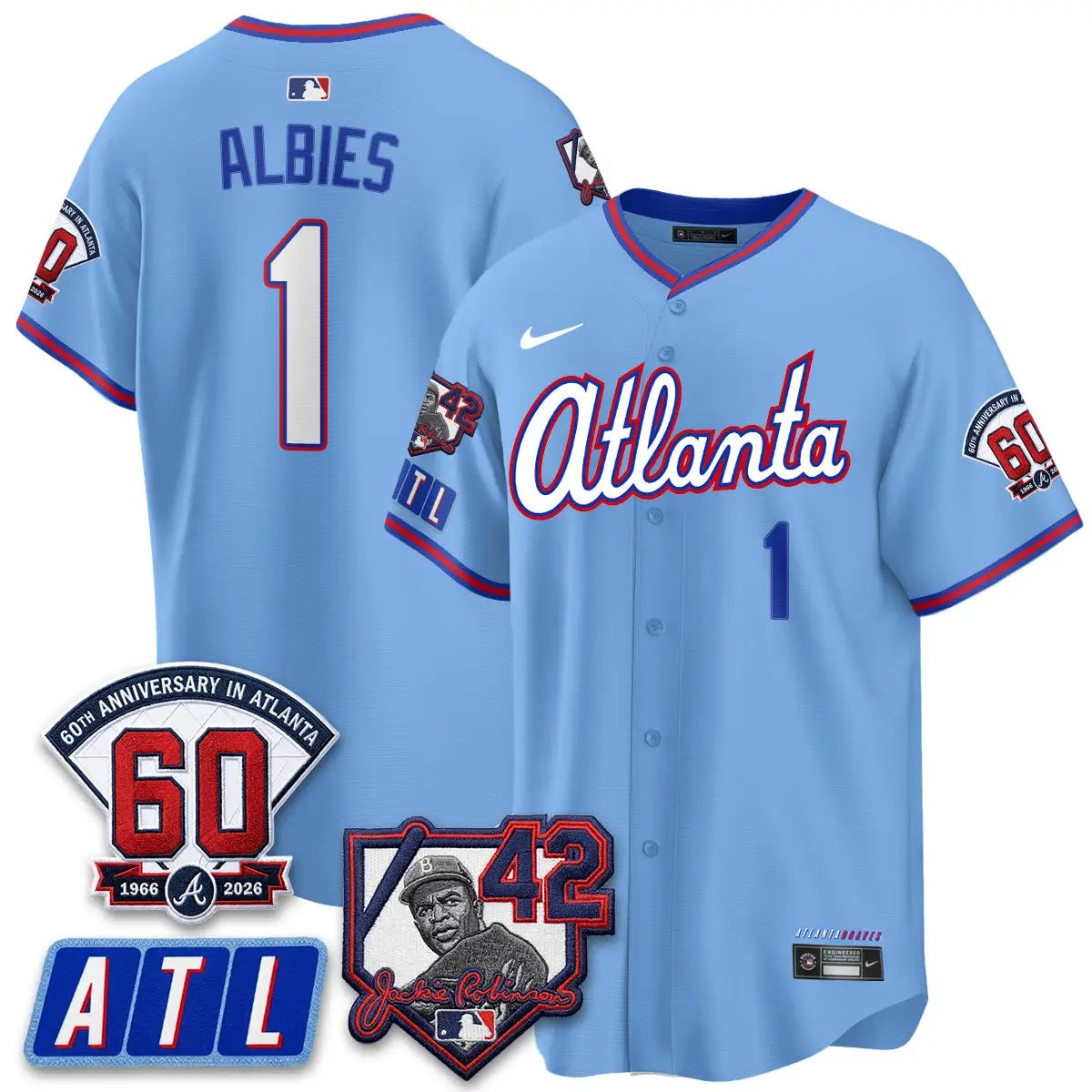 ATL 2026 Jackie Robinson Day Vapor Limited City Connect Jersey - All Stitched by Atlanta Braves