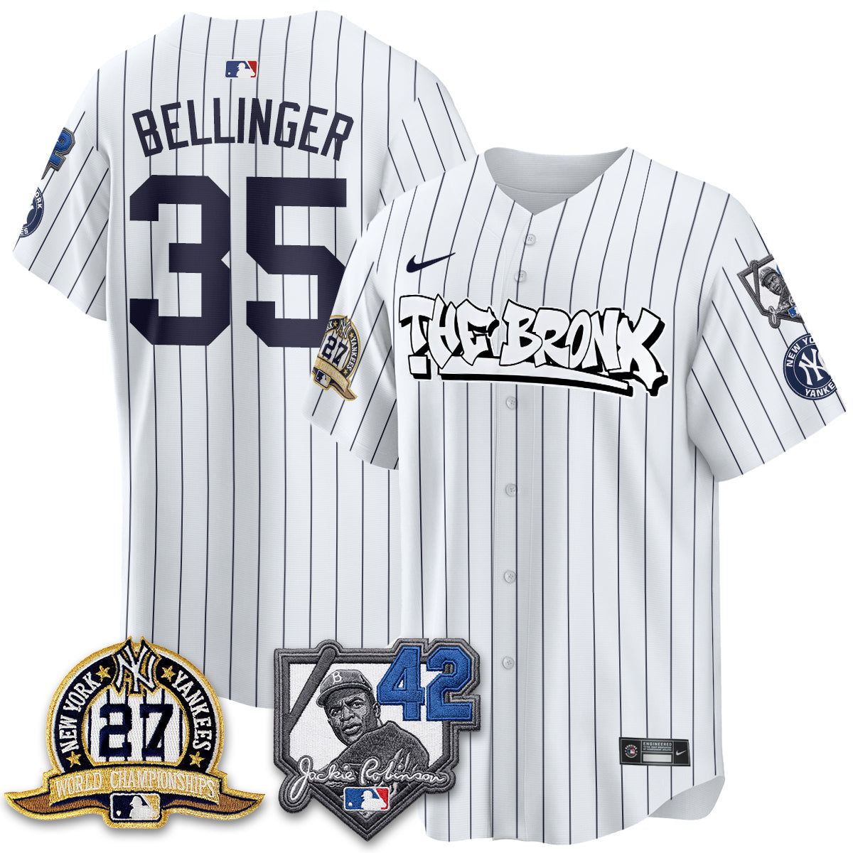 New York Yankees The Bronx 2026 Jackie Robinson Day Vapor Limited Jersey - All Stitched by New York Yankees