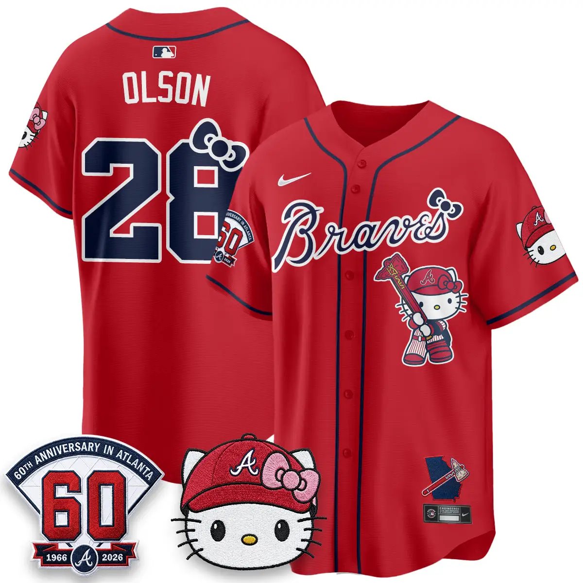 Atlanta Braves x Meow KT 2026 Vapor Limited Jersey - All Stitched by Atlanta Braves