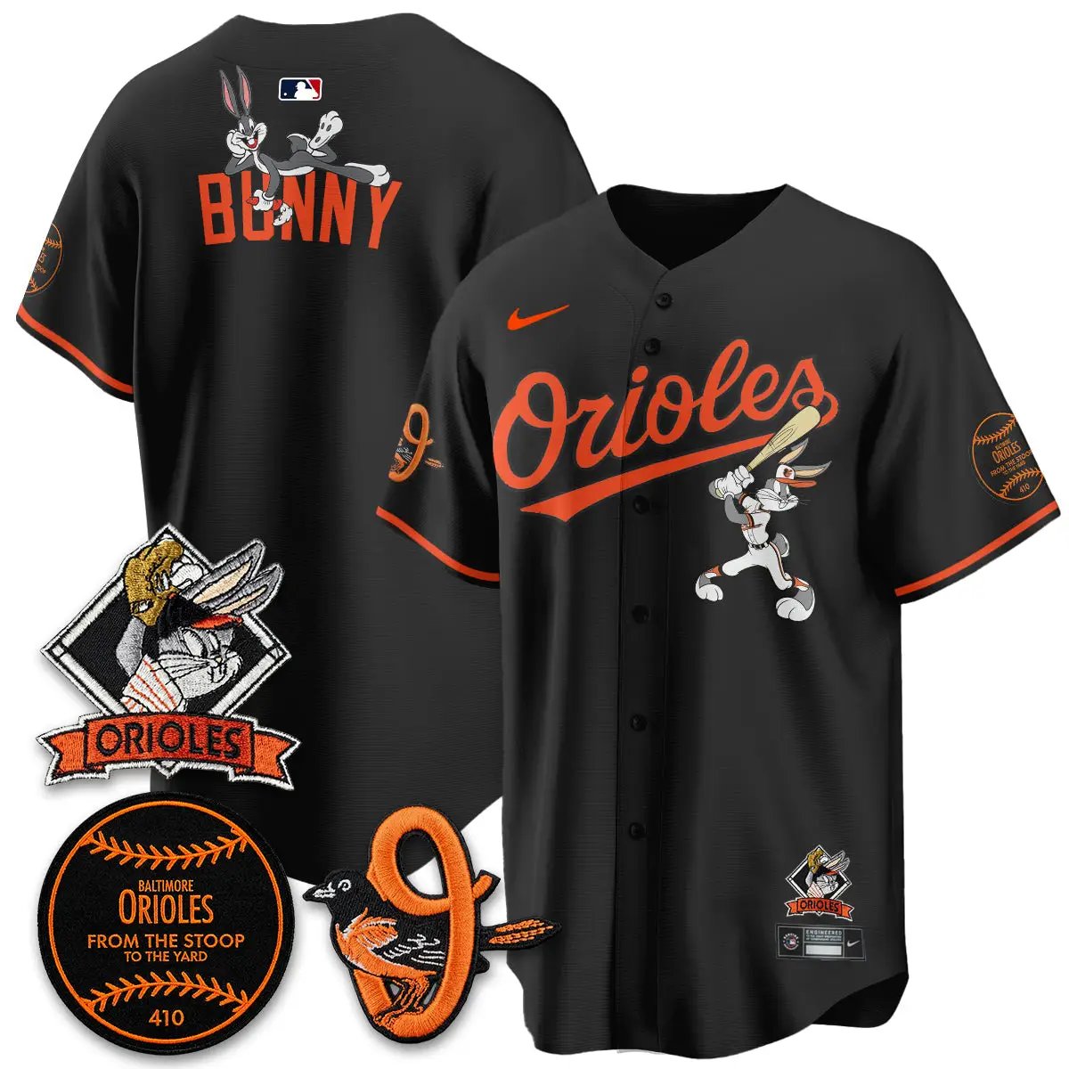 BAL x Bunny Vapor Premier Limited Jersey - Stitched by Baltimore Orioles
