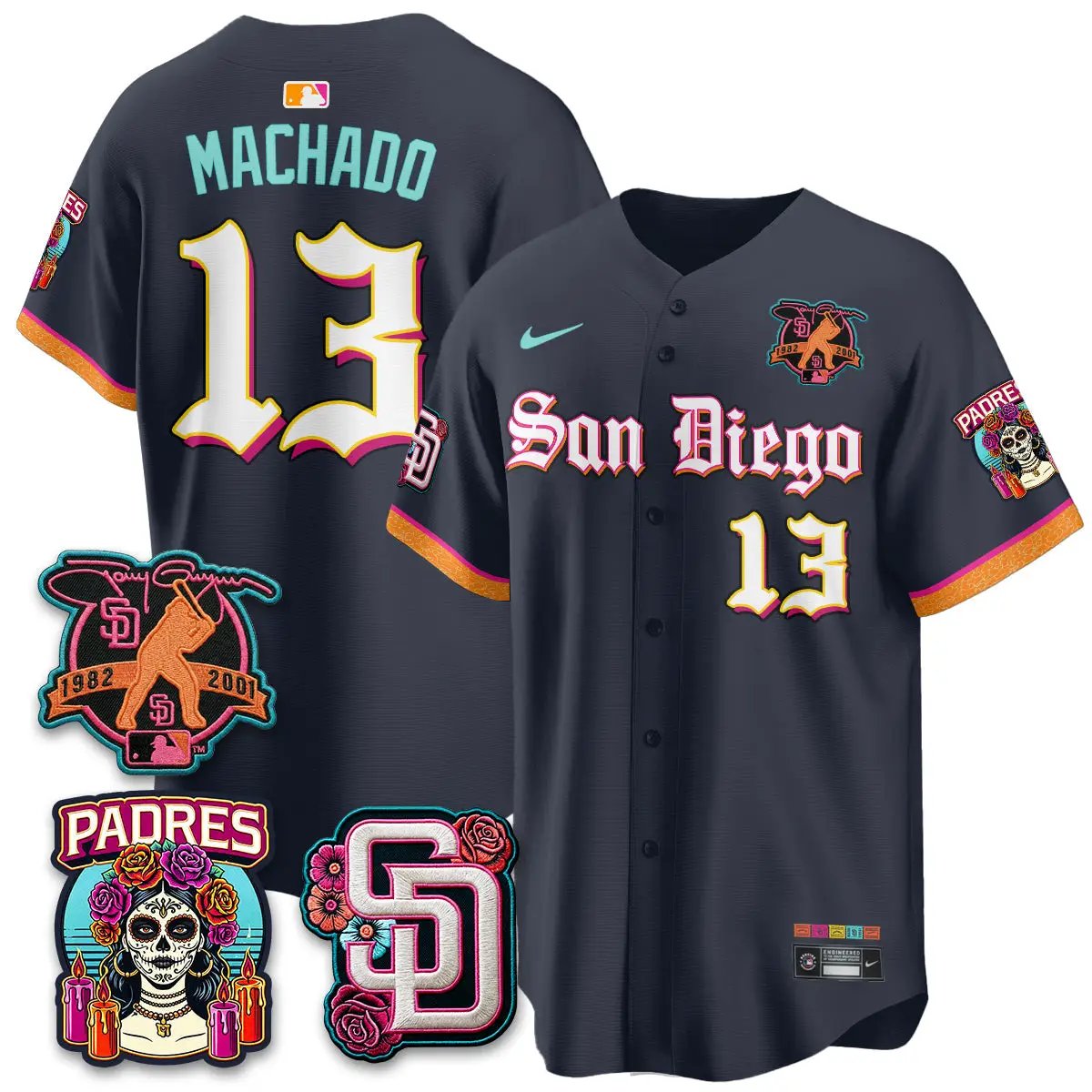 SD 2026 City Connect x Tony Gwynn Patch Vapor Premier Limited Jersey - All Stitched by San Diego Padres