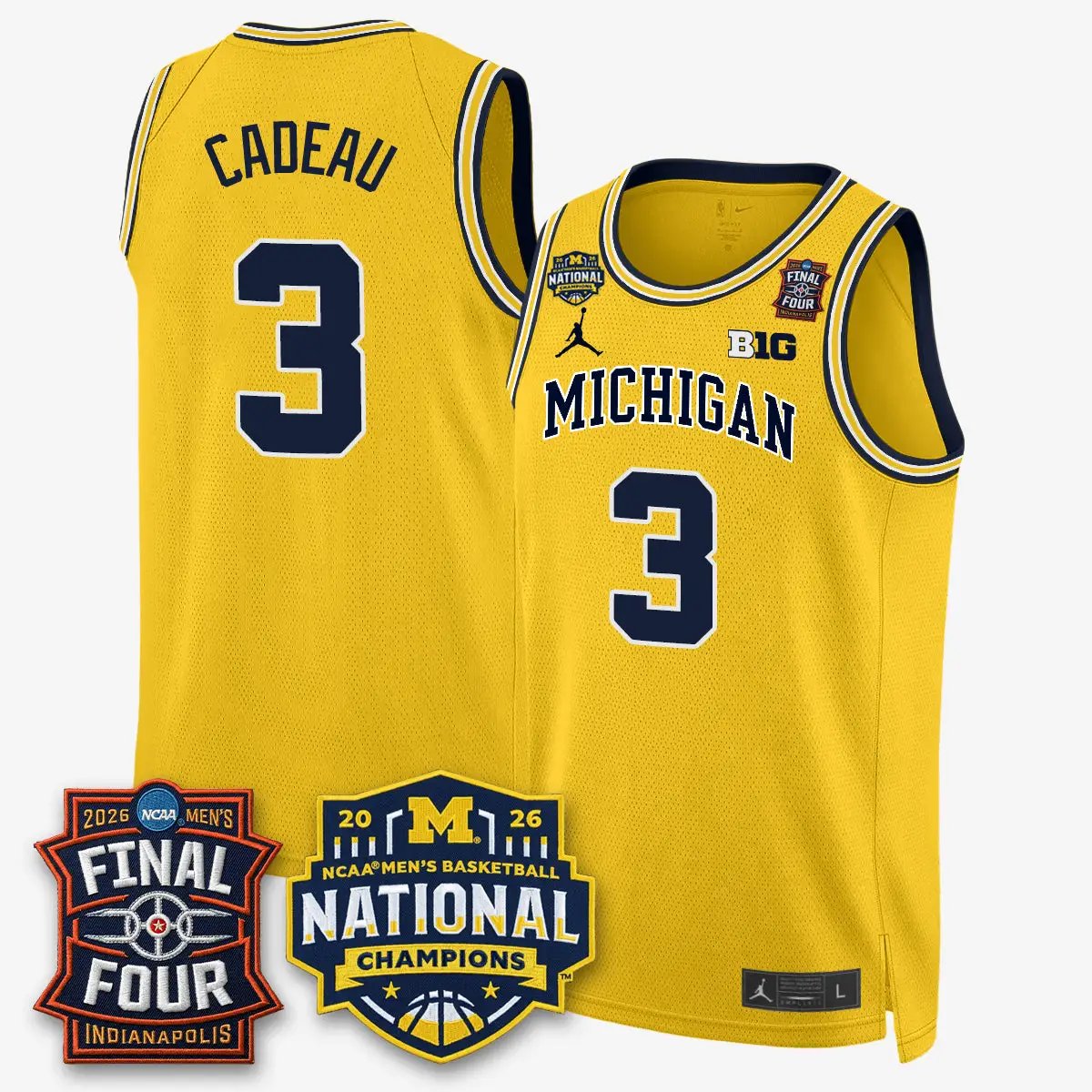 Michigan Wolverines 2026 NCAA Basketball Champions Limited Jersey - All Stitched by Michigan Wolverines