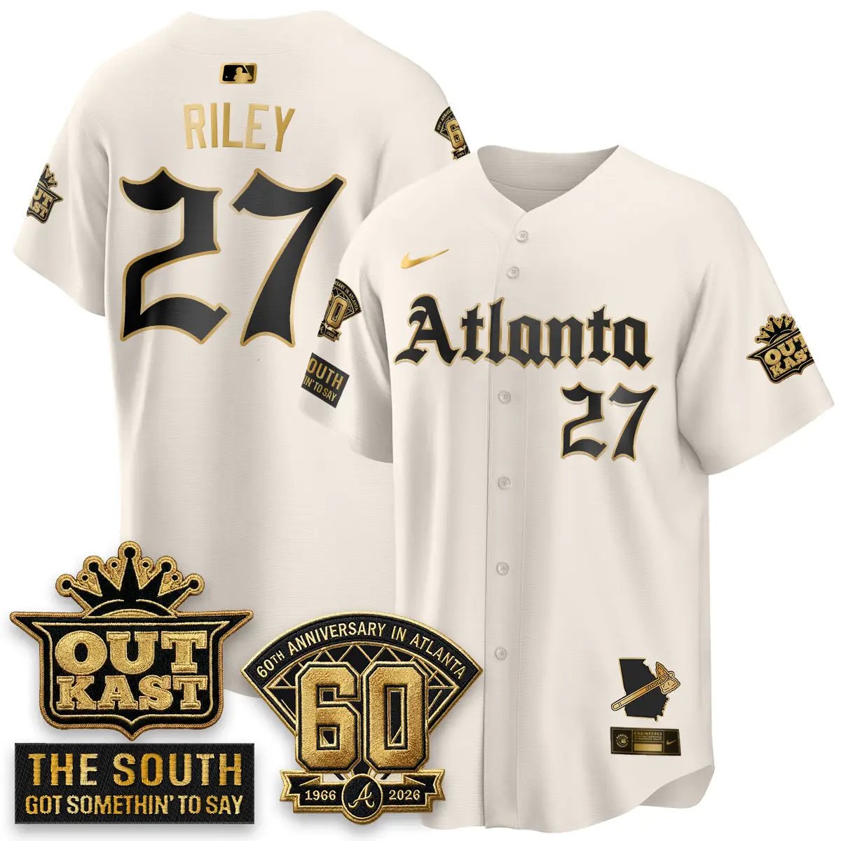 Atlanta Braves 2026 Gothic Edition Vapor Limited Jersey - All Stitched by Atlanta Braves