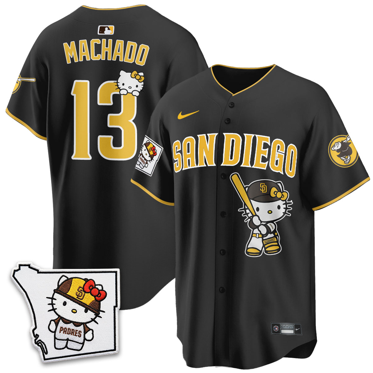 San Diego Padres x Meow KT Vapor Limited Jersey - All Stitched V2 by San Diego Padres