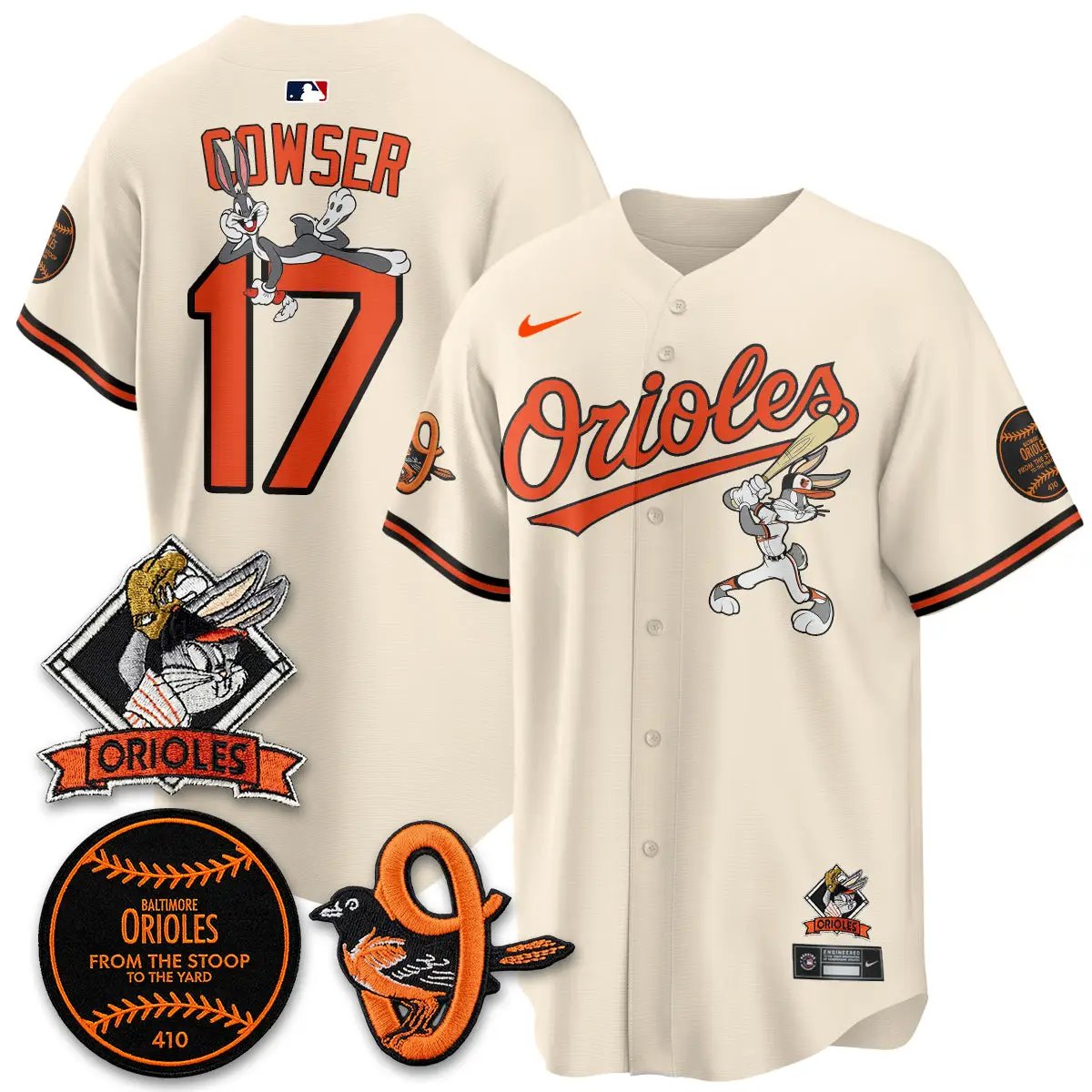 BAL x Bunny Vapor Premier Limited Jersey - Stitched by Baltimore Orioles