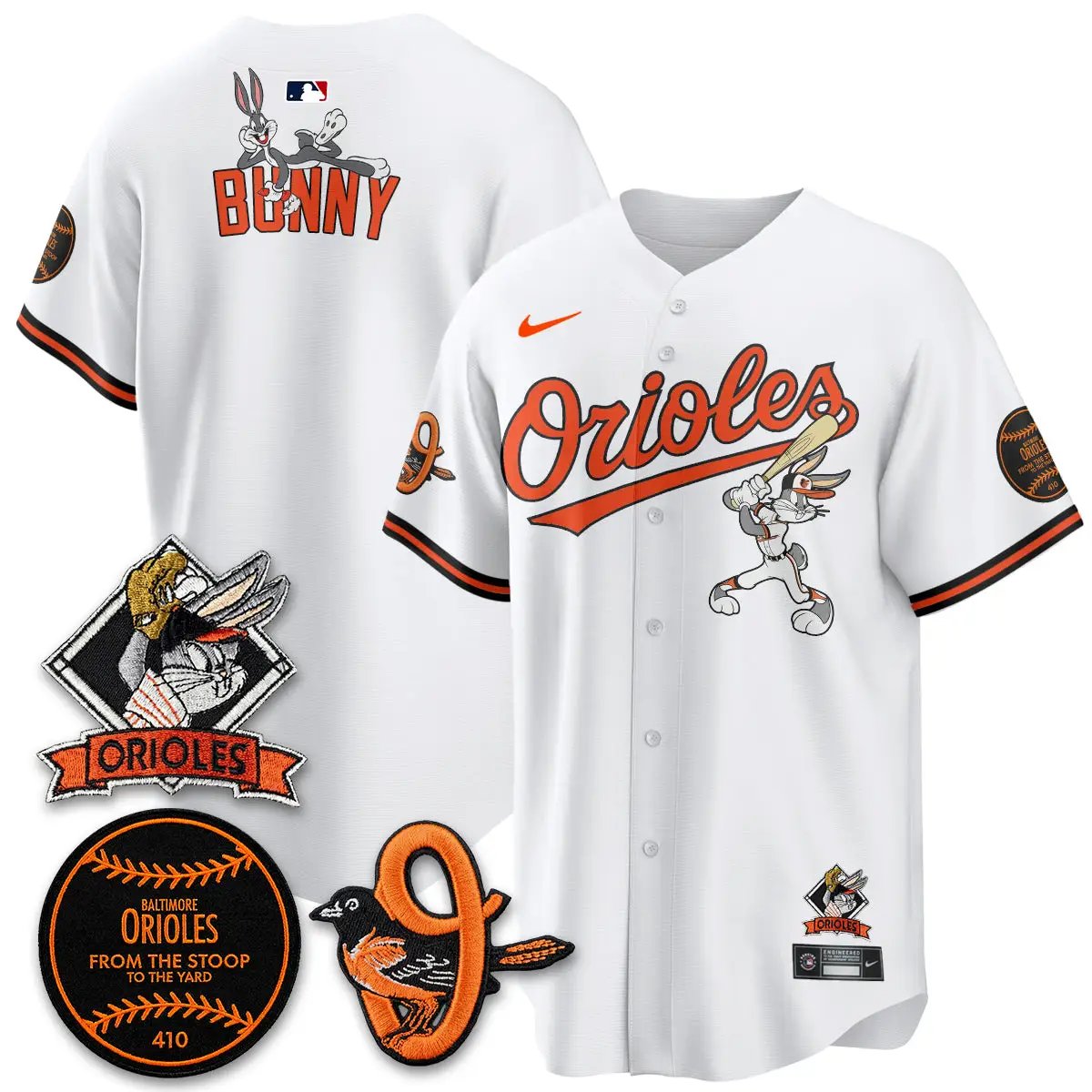 BAL x Bunny Vapor Premier Limited Jersey - Stitched by Baltimore Orioles