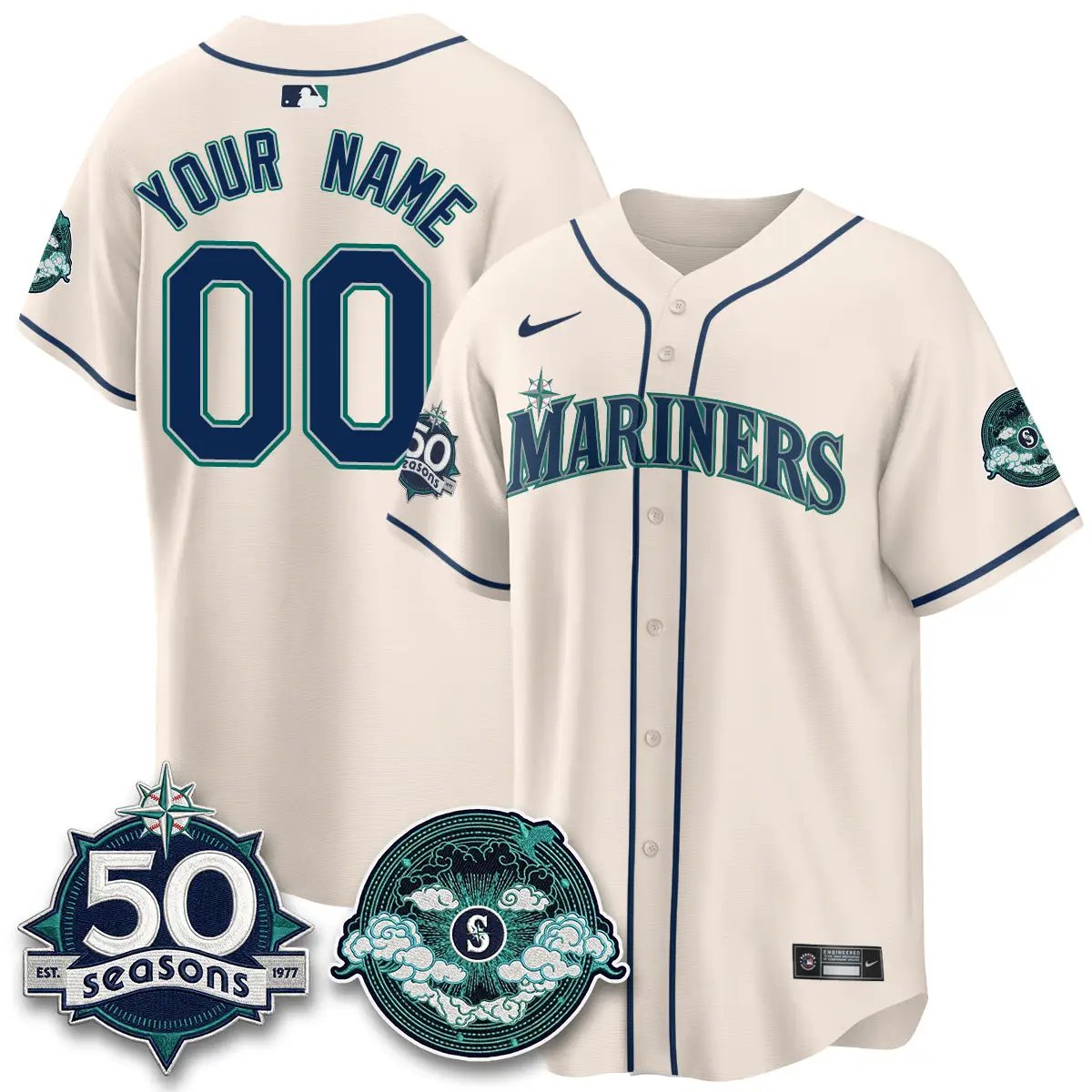 SEA x FW Night Limited Custom Jersey - All Stitched by Seattle Mariners