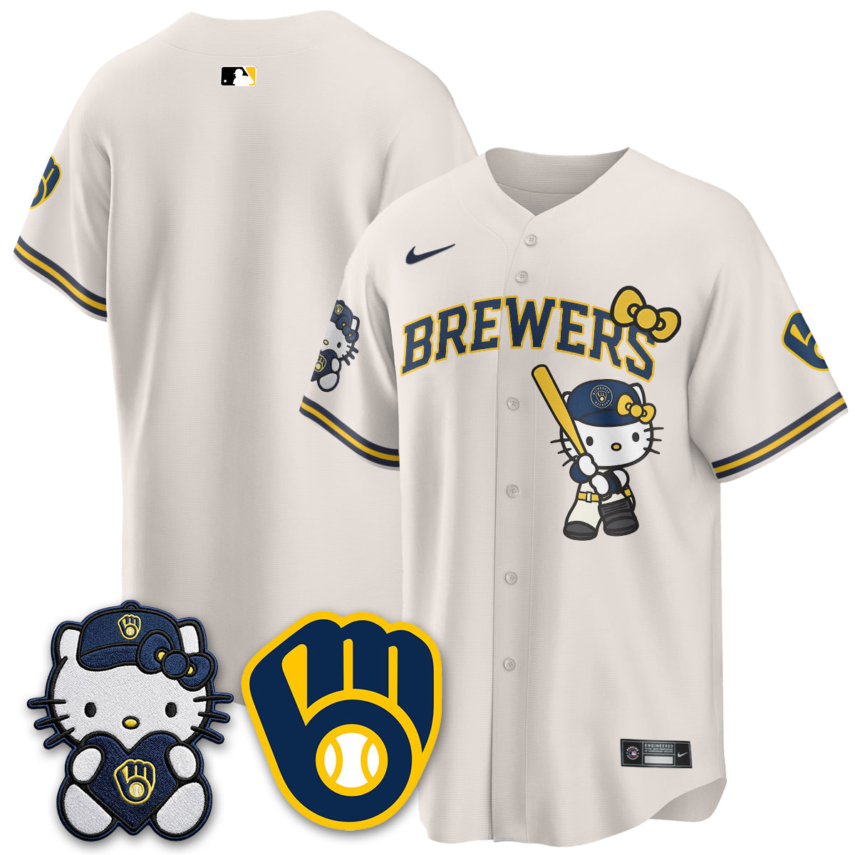 Milwaukee Brewers Meow KT Night Vapor Limited Jersey - All Stitched by Milwaukee Brewers