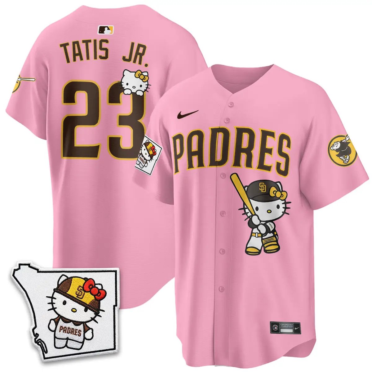 San Diego Padres x Meow KT Vapor Limited Jersey - All Stitched V2 by San Diego Padres