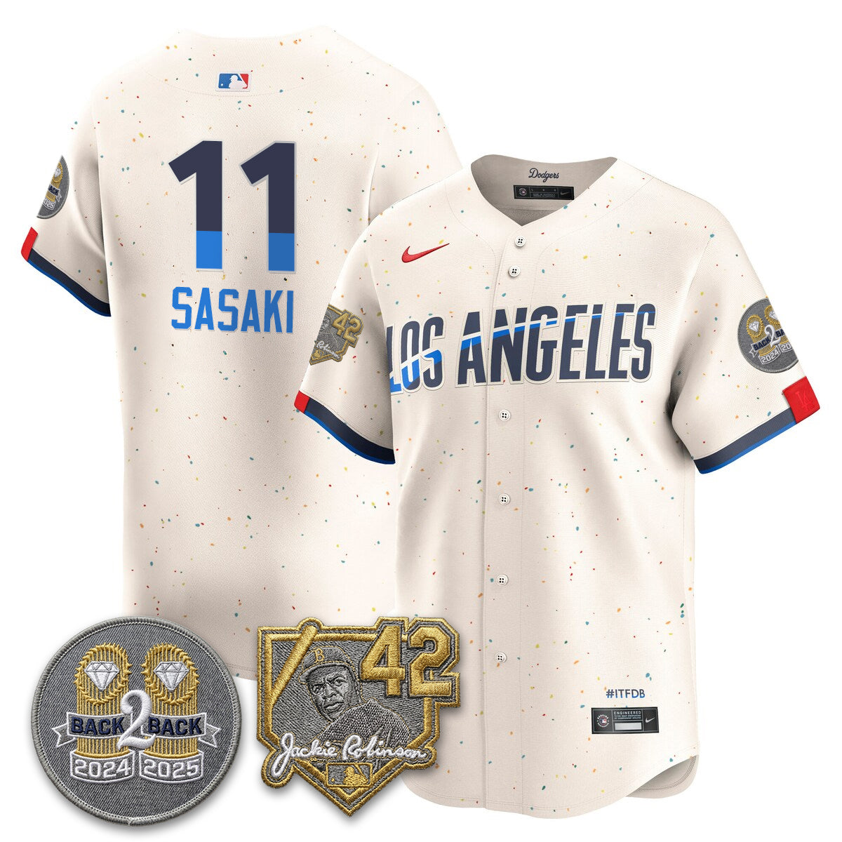 Los Angeles Dodgers - 2026 Jackie Robinson Day Vapor Limited Jersey - All Stitched by Los Angeles Dodgers