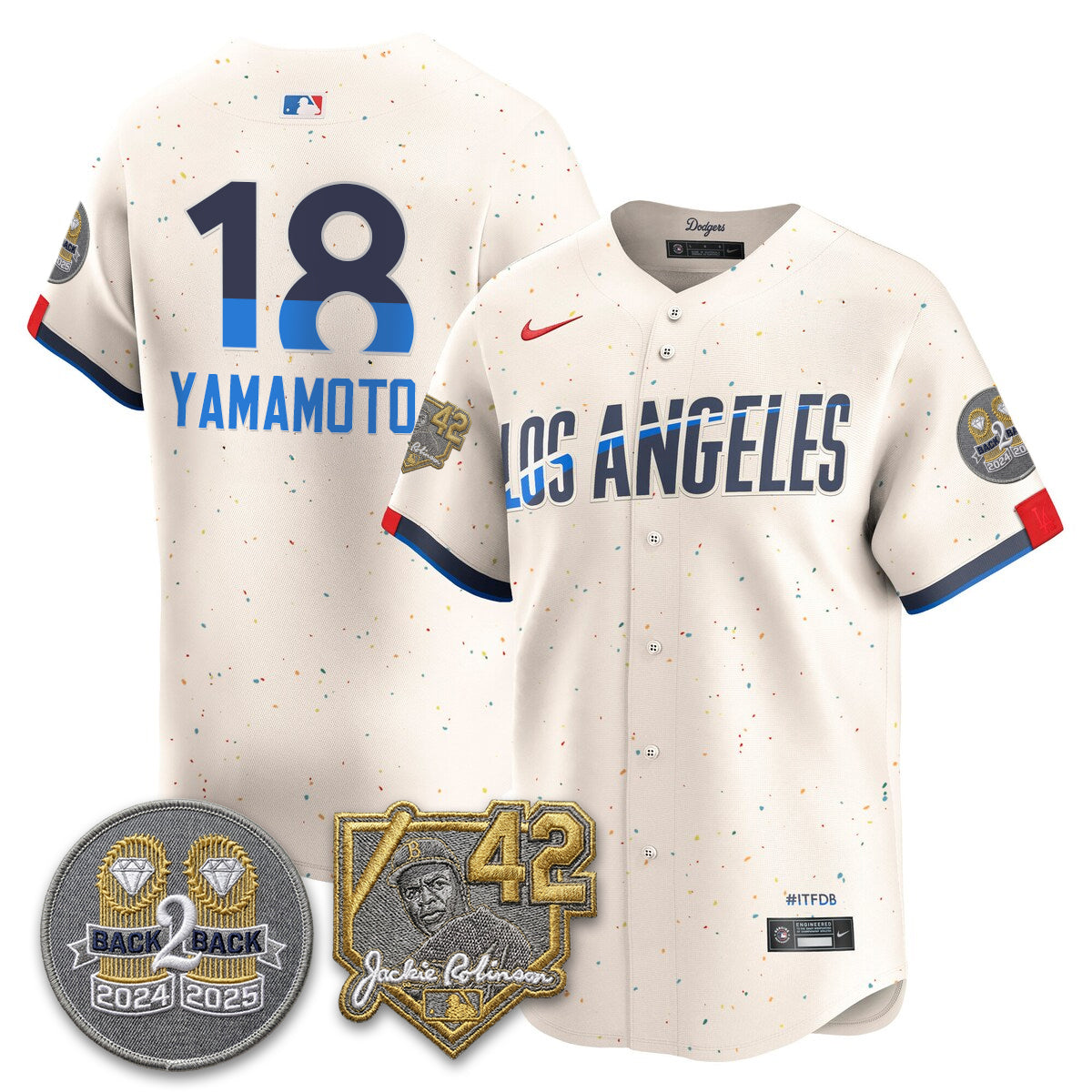 Los Angeles Dodgers - 2026 Jackie Robinson Day Vapor Limited Jersey - All Stitched by Los Angeles Dodgers