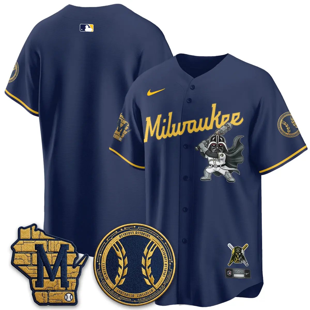 MIL x SW Limited Jersey - Stitched by Milwaukee Brewers