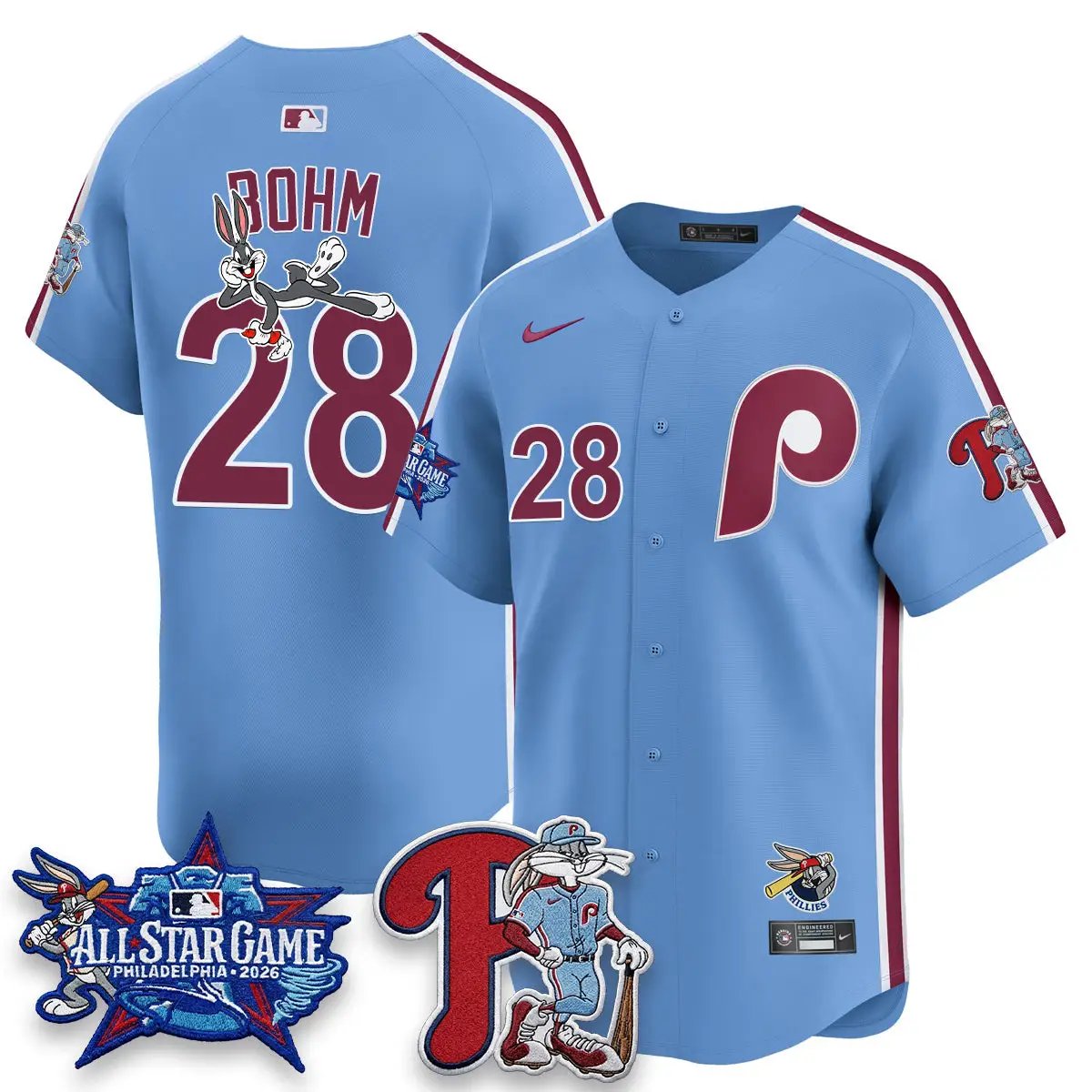 Philadelphia Phillies x Bunny Vapor Premier Limited Jersey - Stitched by Philadelphia Phillies
