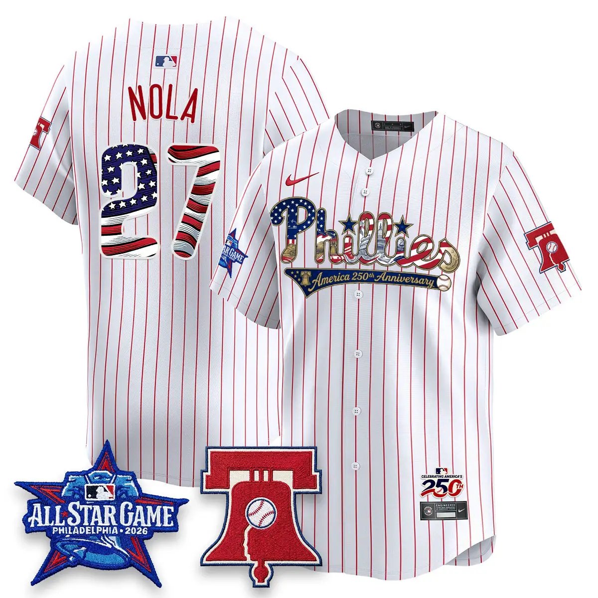 PHI 2026 USA 250 All Star Game Blue Edition - Stitched by Philadelphia Phillies