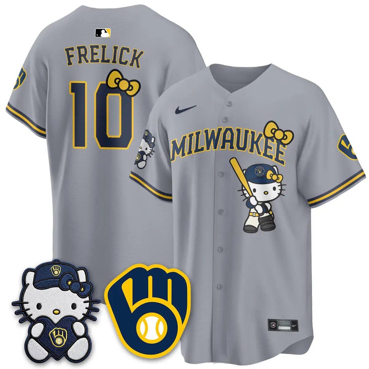 Milwaukee Brewers Meow KT Night Vapor Limited Jersey - All Stitched by Milwaukee Brewers