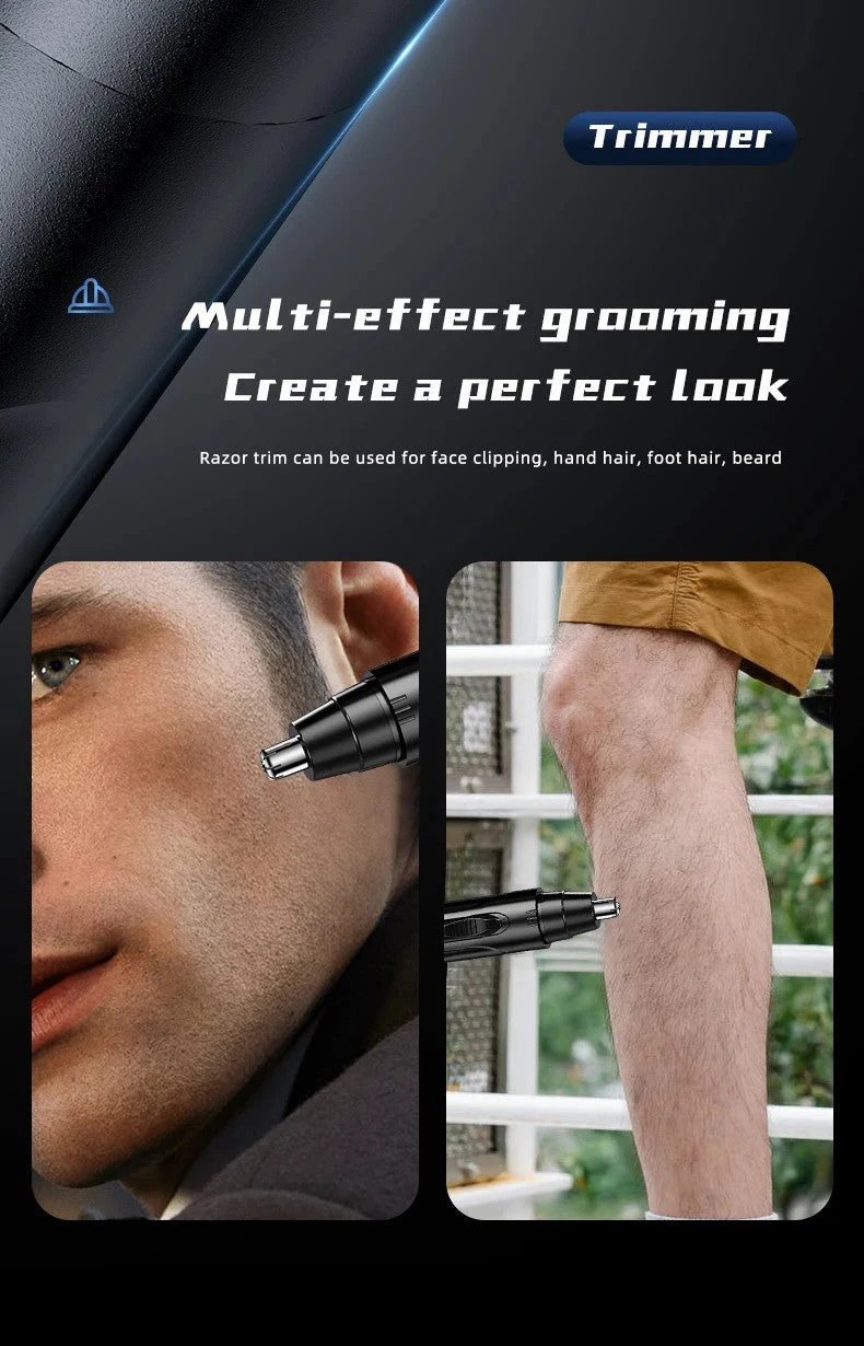 Rechargeable Nose & Ear Hair Trimmer for Men and Women – Pain-Free Precision Grooming Tool by BowLift