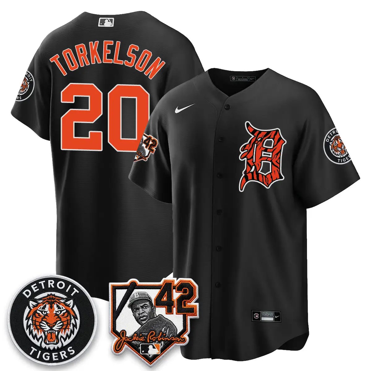 Detroit Tigers 2026 Jackie Robinson Day Vapor Limited Jersey - All Stitched by Detroit Tigers