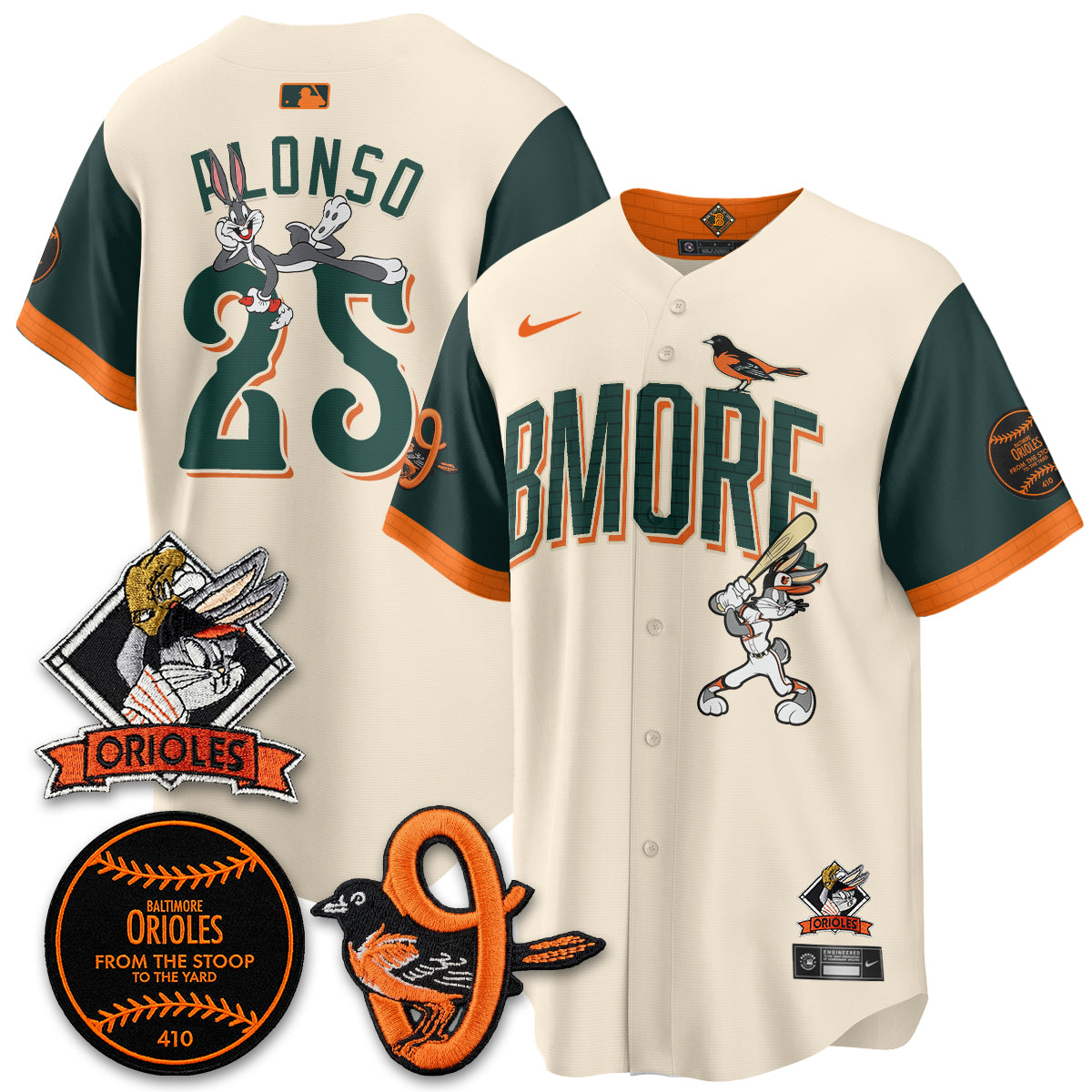 BAL x Bunny Vapor Premier Limited Jersey - Stitched by Baltimore Orioles