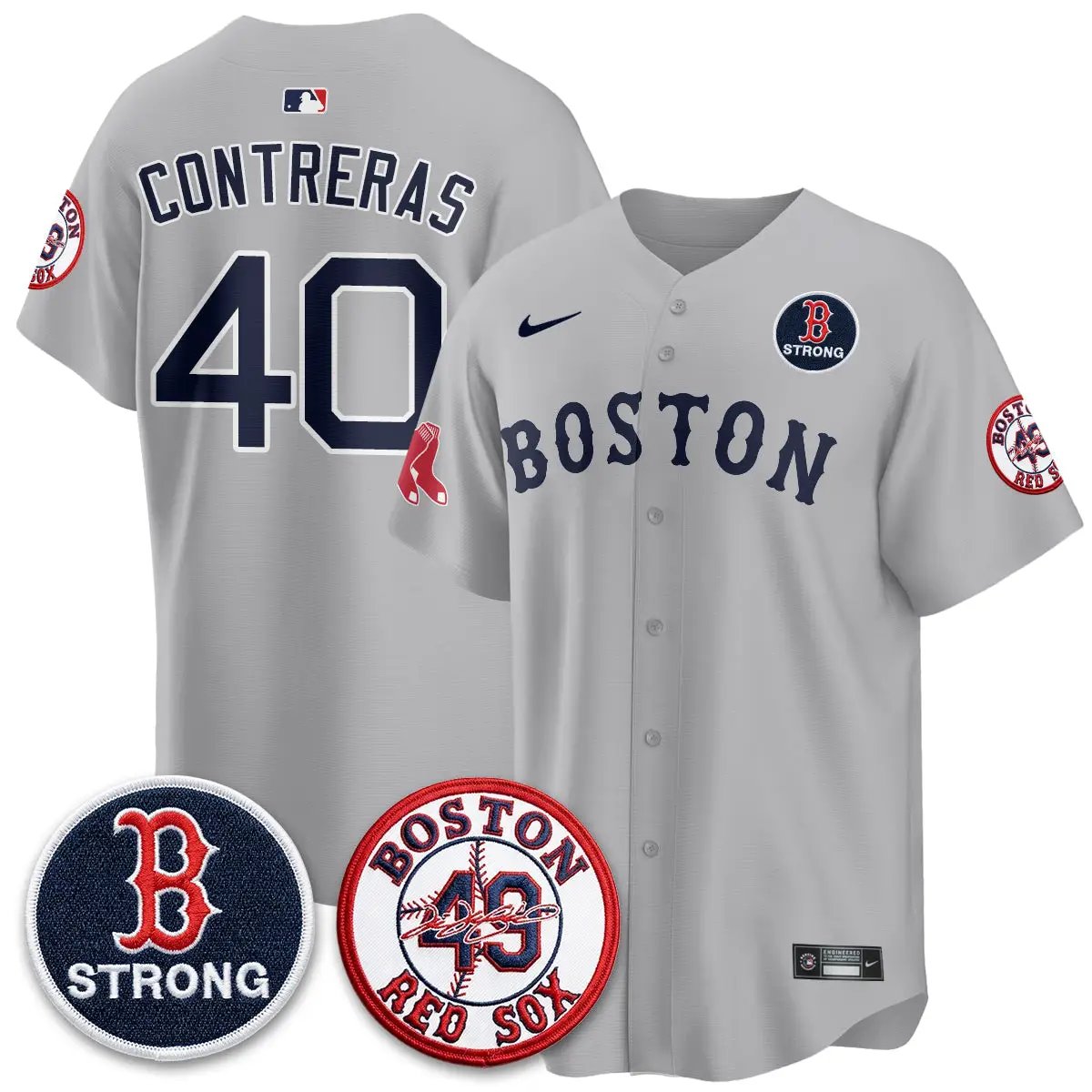 BOS Tim Wakefield Memorial Patch Vaper Premier Limited Jersey - All Stitched V2 by Boston Red Sox
