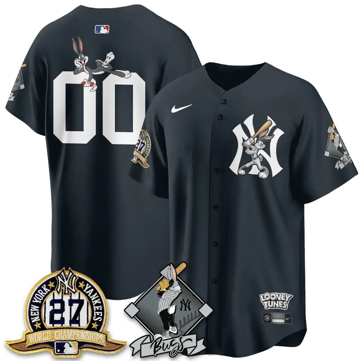 NYY Bunny Vapor Limited Custom Jersey V2- Stitched by New York Yankees