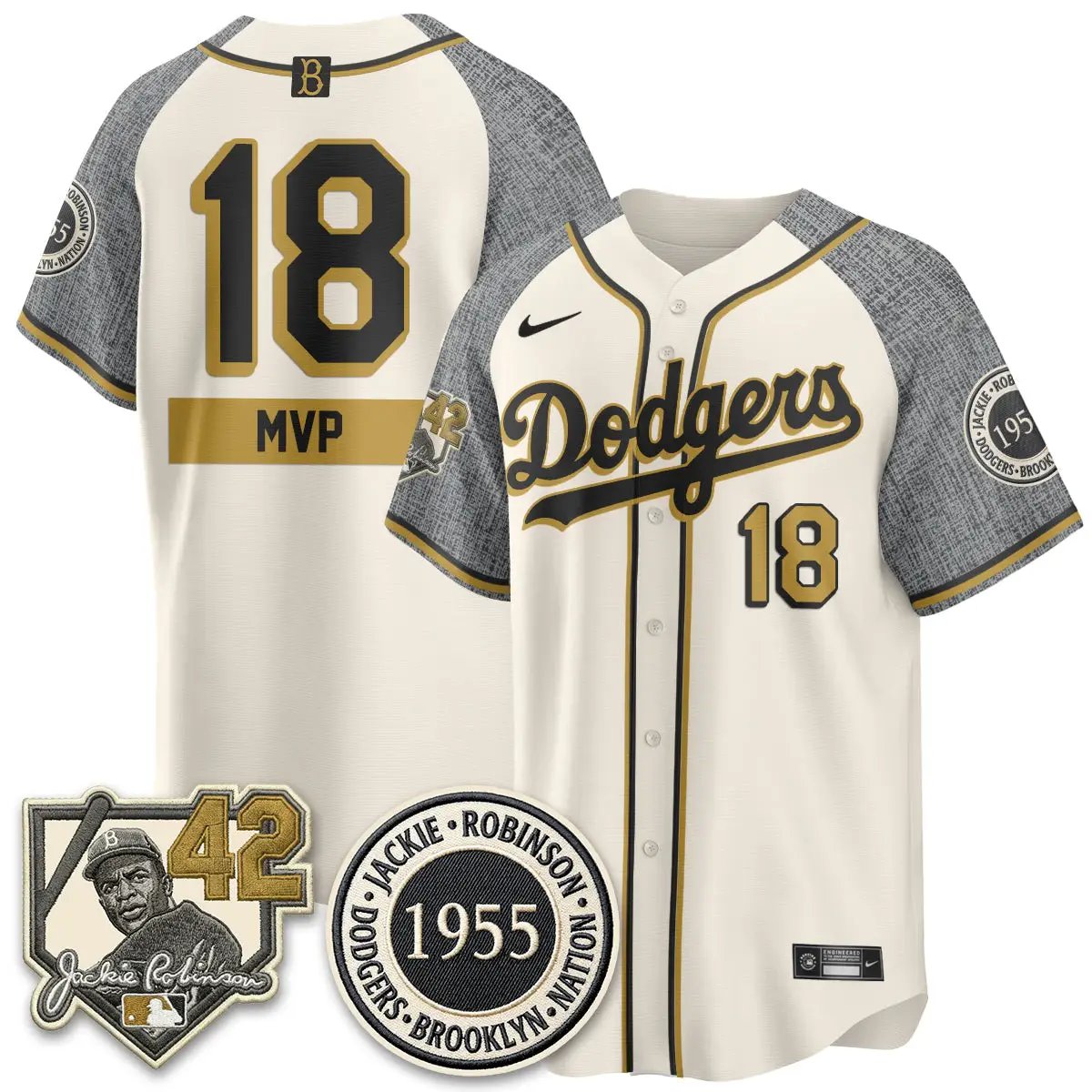 LAD 2026 New Era Jackie Robinson Vapor Limited Jersey - All Stitched by Los Angeles Dodgers