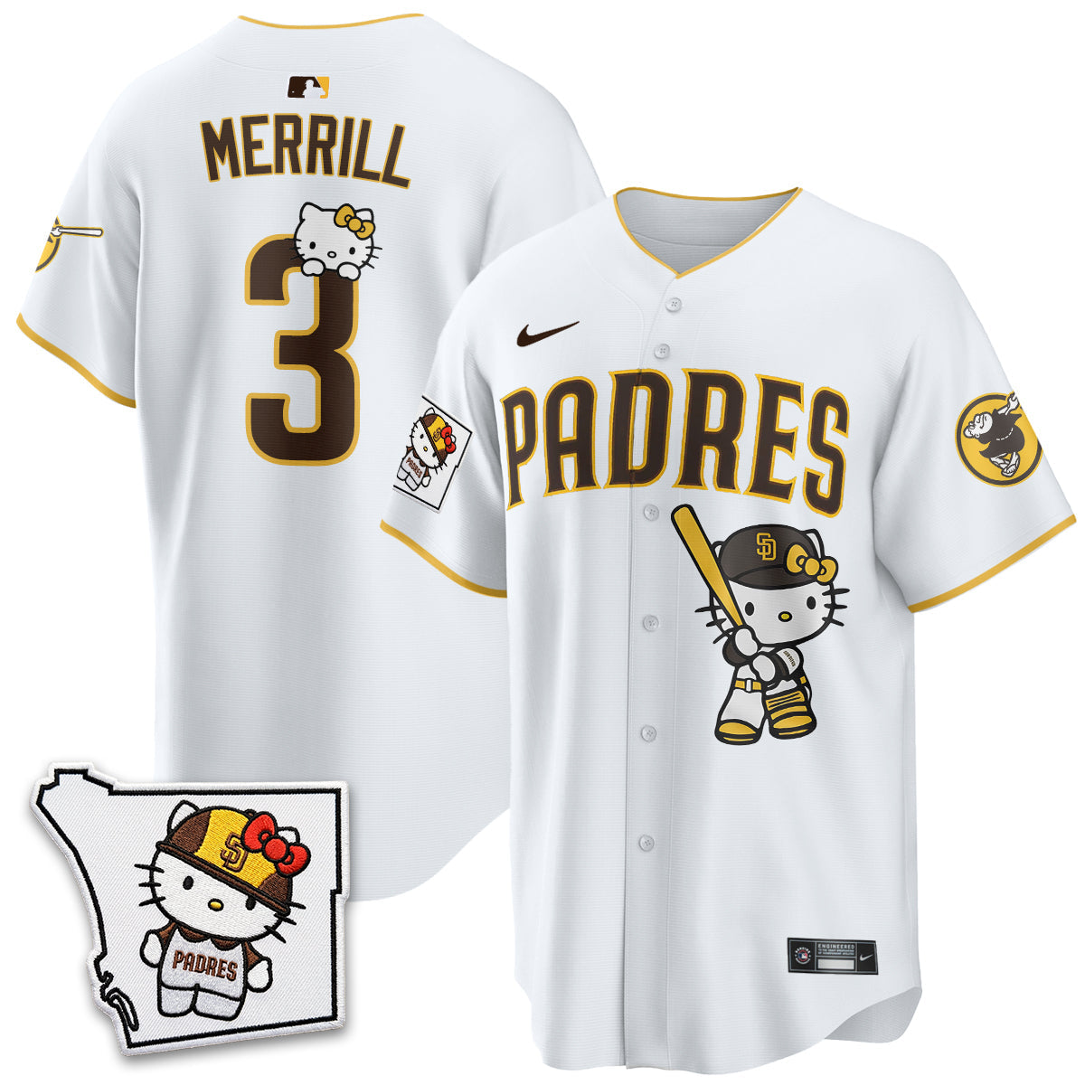 San Diego Padres x Meow KT Vapor Limited Jersey - All Stitched V2 by San Diego Padres