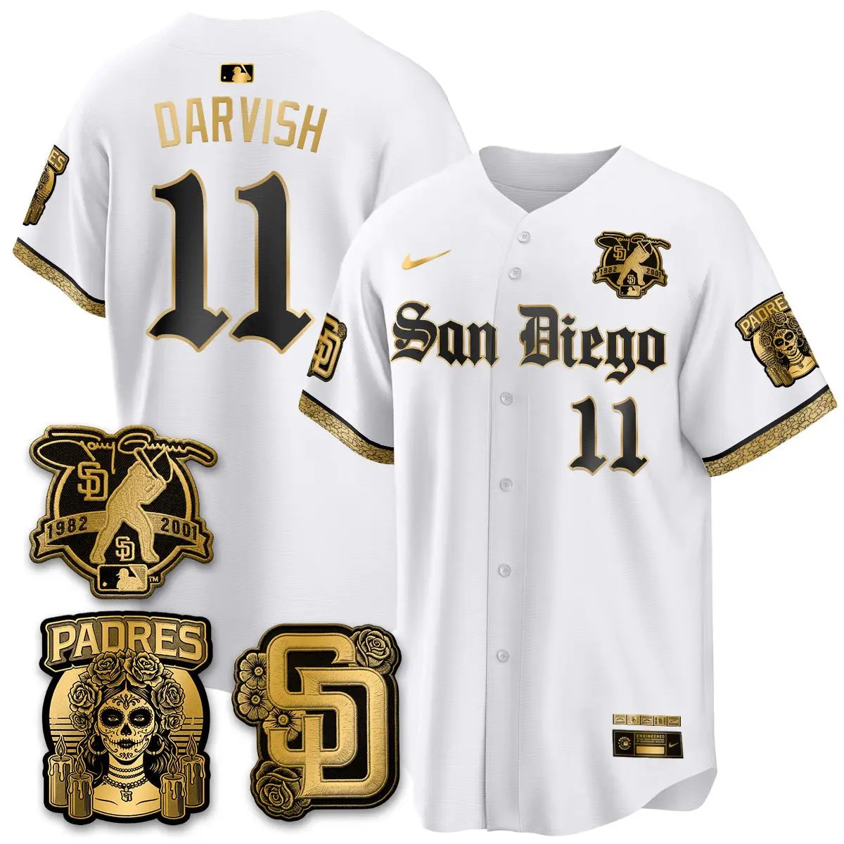 SD 2026 City Connect x Tony Gwynn Patch Vapor Premier Limited Jersey - All Stitched - V2 by San Diego Padres