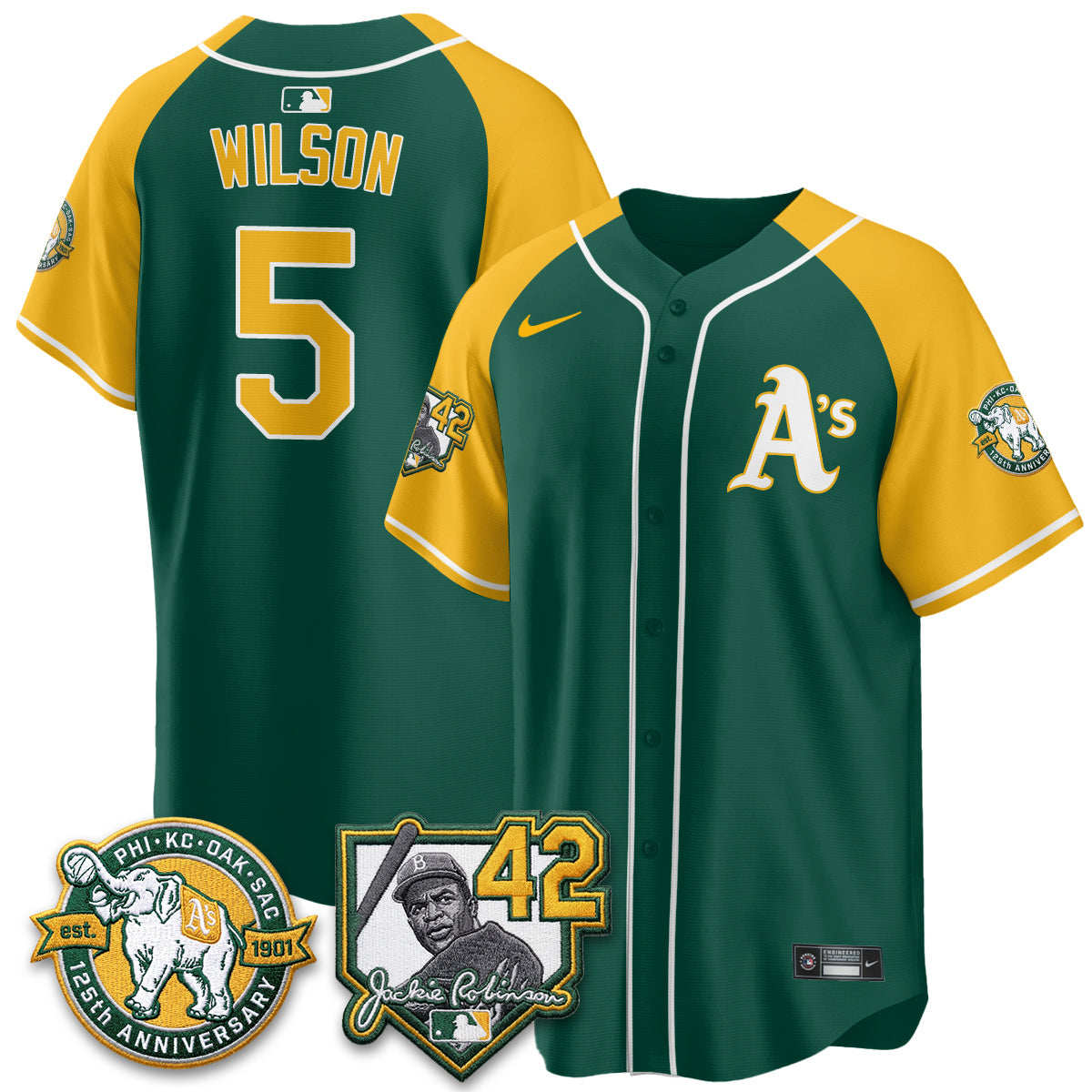 Oakland Athletics 2026 Jackie Robinson Day - Celebrating 125 Years Limited Vapor Jersey - All Stitched by Oakland Athletics