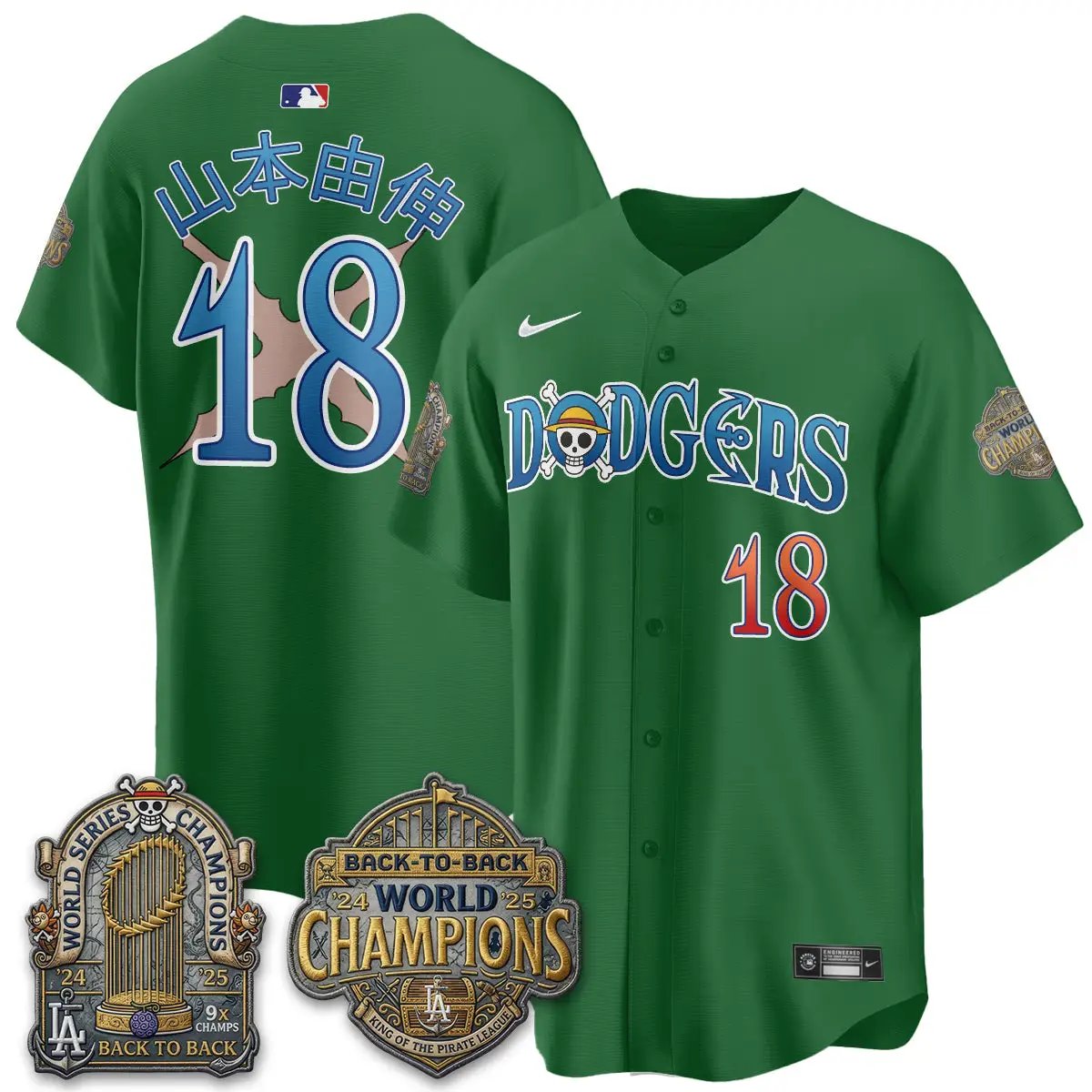 LAD Japanese Cartoon Vapor Limited Jersey - Stitched by Los Angeles Dodgers