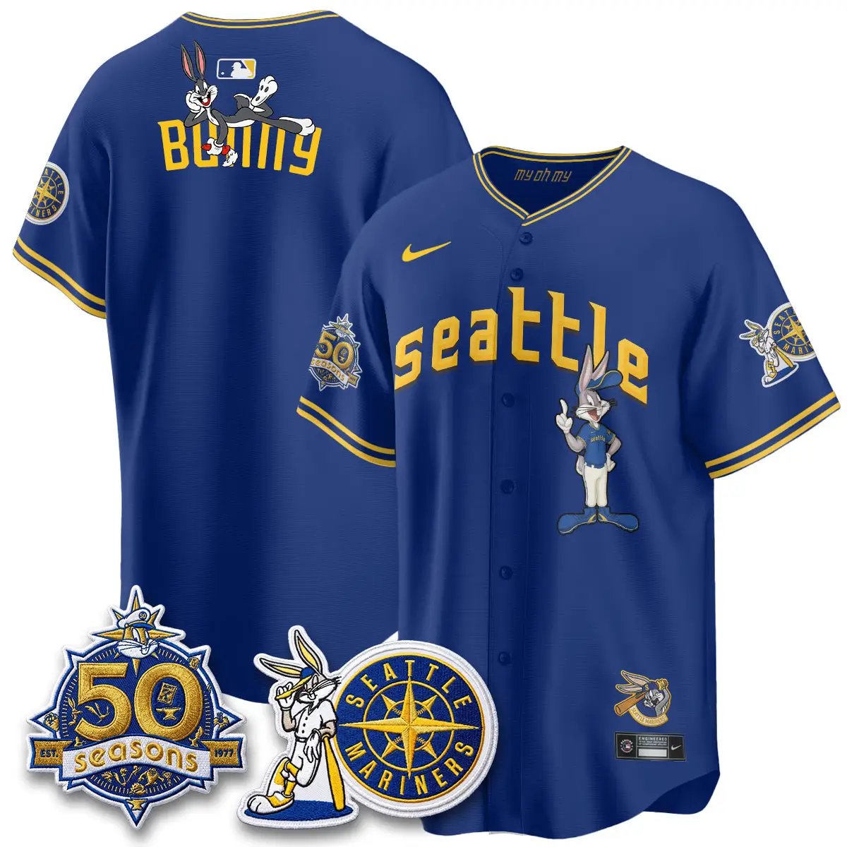 SEA x Bunny Vapor Premier Limited Jersey - Stitched by Seattle Mariners
