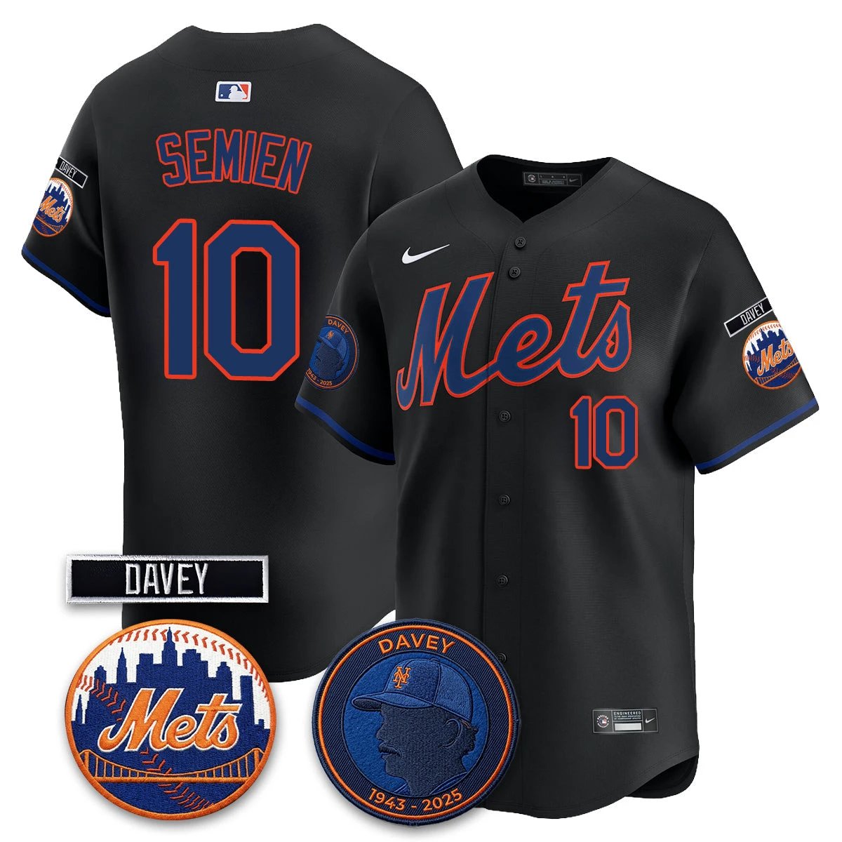 New York Mets 2026 Davey Johnson In Memoriam Vapor Limited Jersey - All Stitched by New York Mets