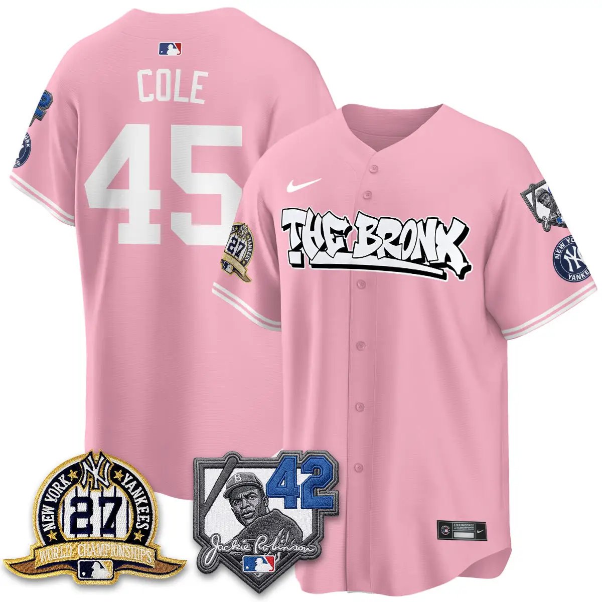 New York Yankees The Bronx 2026 Jackie Robinson Day Vapor Limited Jersey - All Stitched by New York Yankees