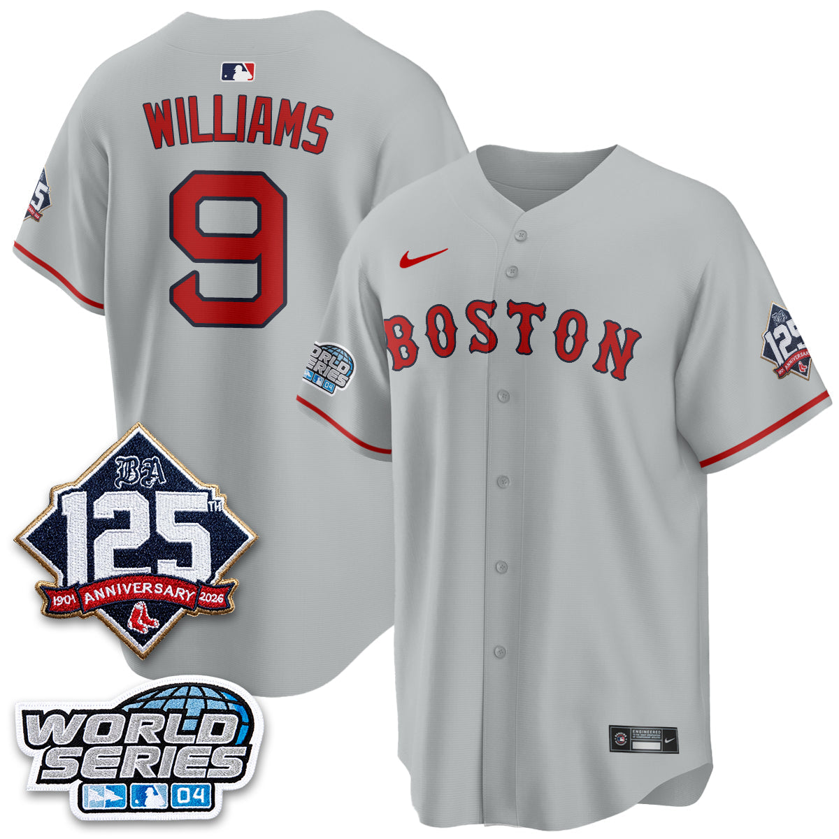 BOS Throwback 2004 Vapor Jersey - Stitched by Boston Red Sox
