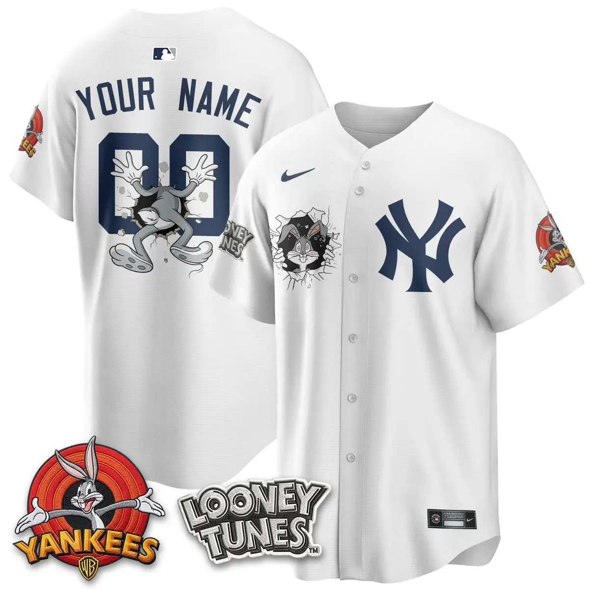 NYY x Bunny Vapor Limited Custom Jersey V3- Printed by New York Yankees