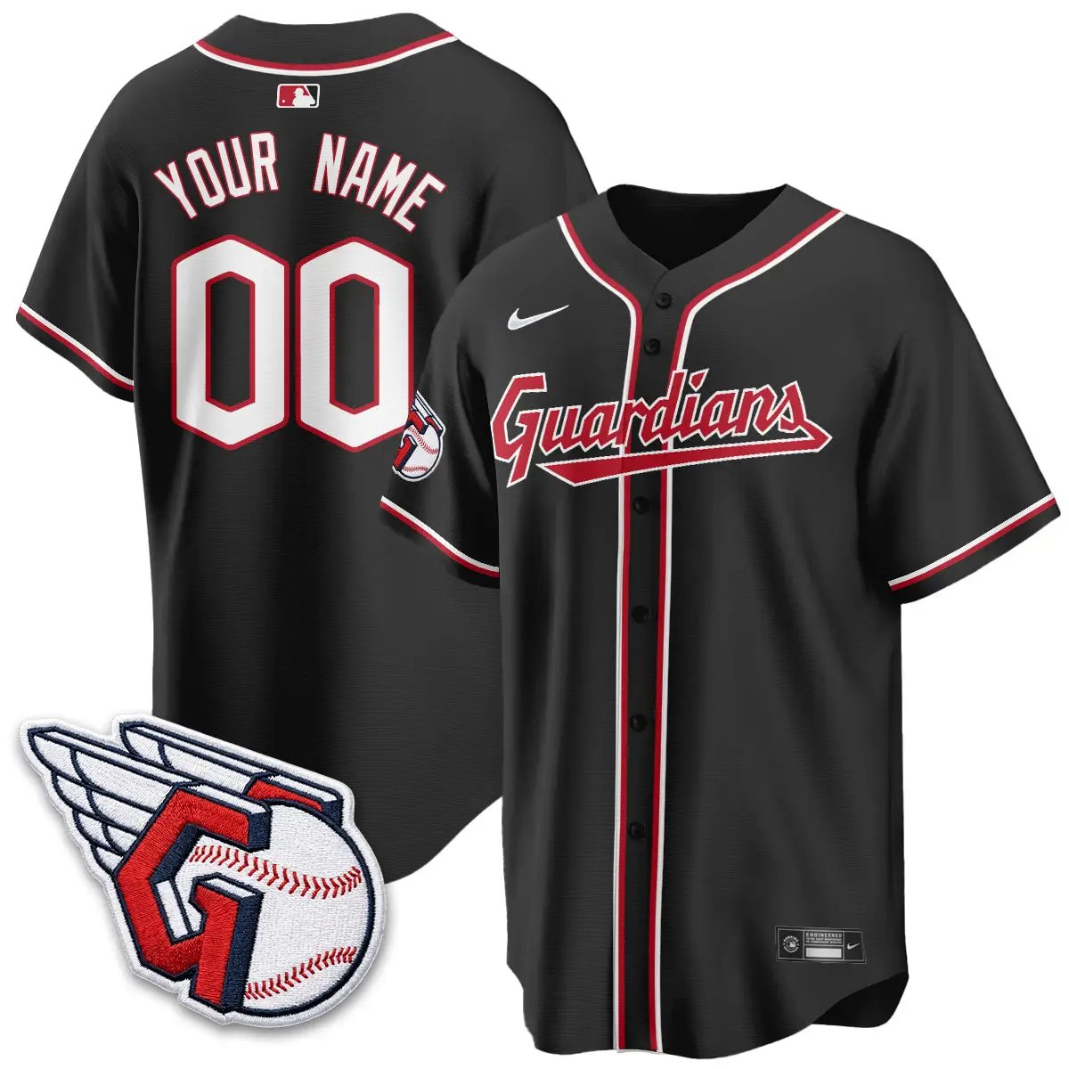 CLE 2026 Black Out Style Limited Vapor Custom Jersey - All Stitched by Cleveland Guardians