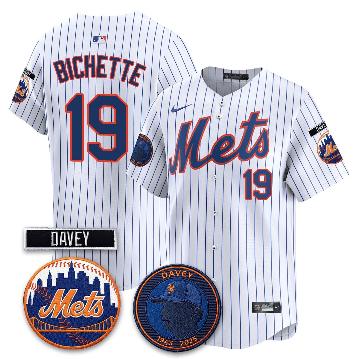 New York Mets 2026 Davey Johnson In Memoriam Vapor Limited Jersey - All Stitched by New York Mets